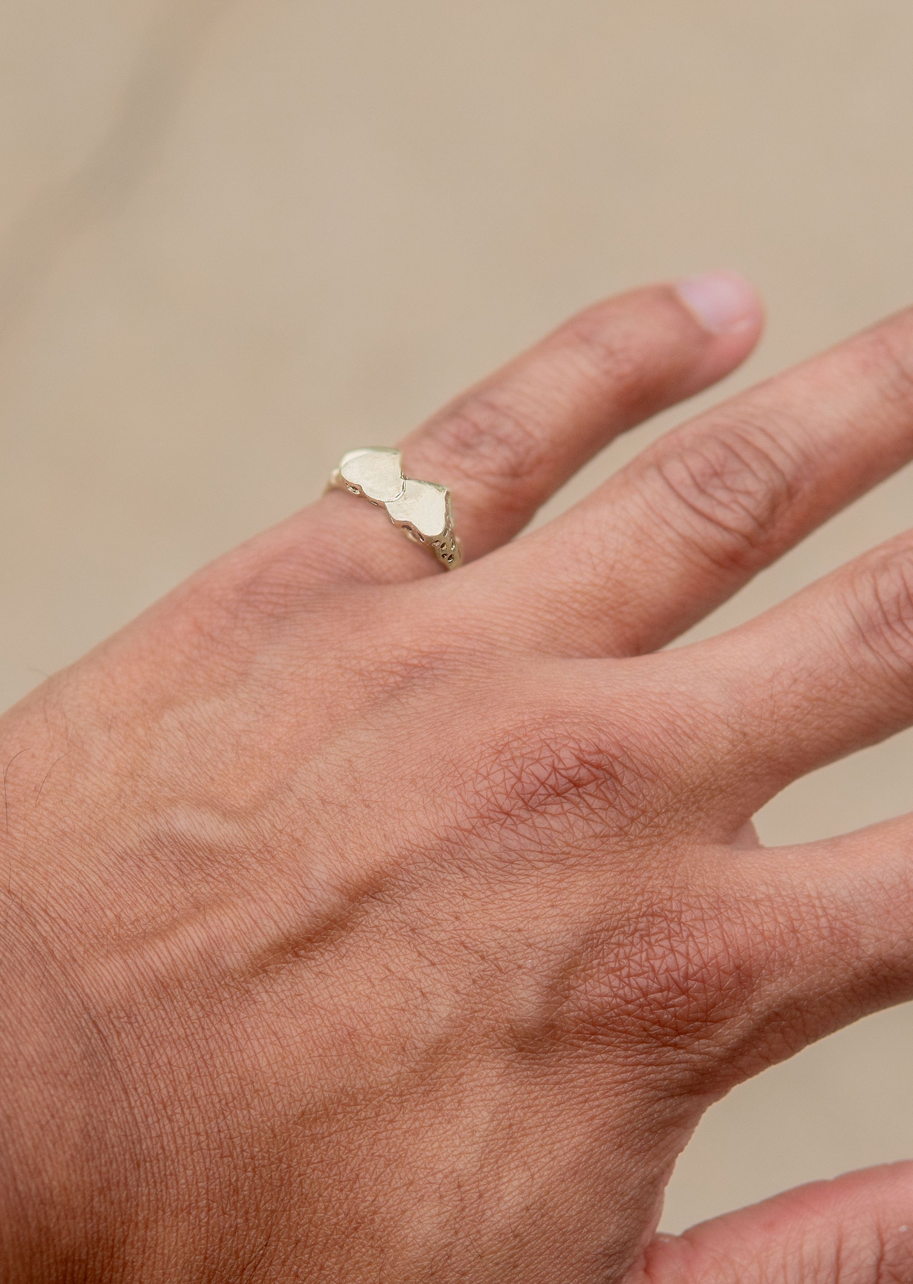 Manufacturer 1 Mens Hearts Signet Ring - 10K Gold | 2 Grams