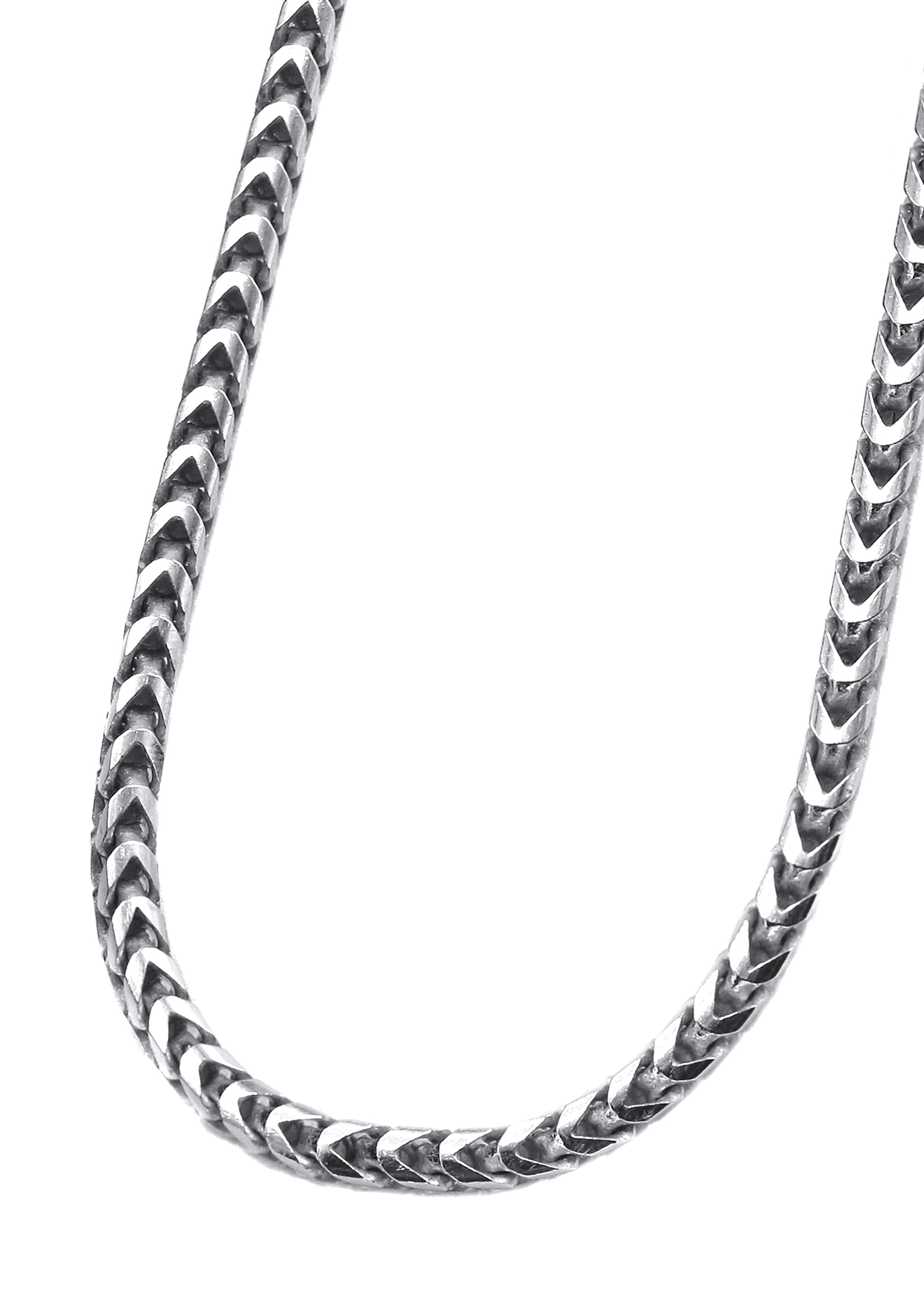 Manufacturer 43 Silver Chain - Mens White Chain / Franco Chain / 2.3 mm