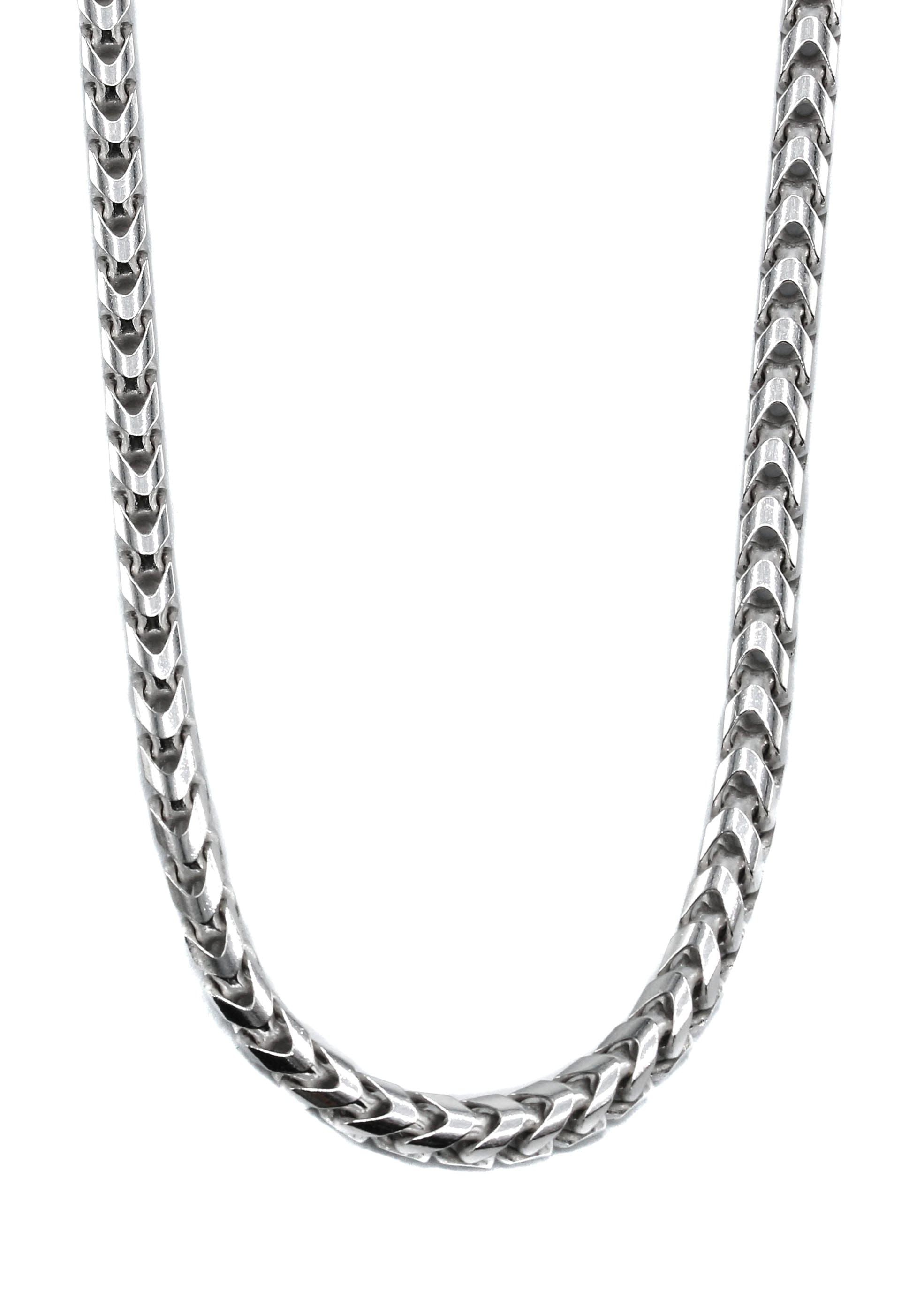 Manufacturer 43 Silver Chain - Mens White Chain / Franco Chain