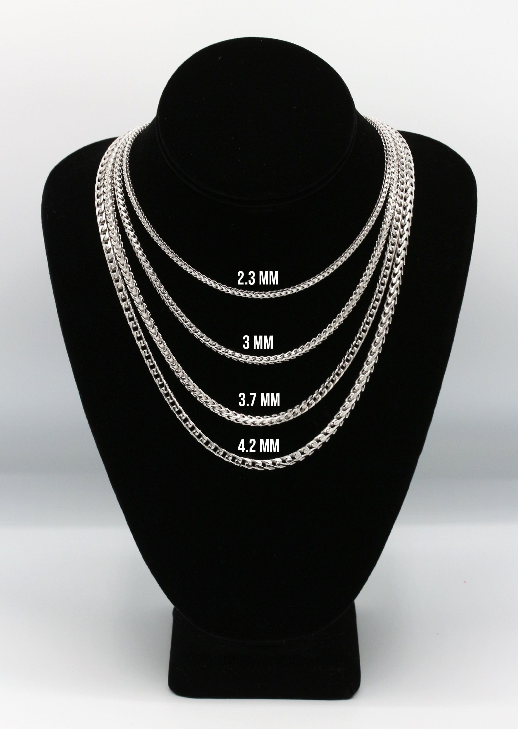 Manufacturer 43 Silver Chain - Mens White Chain / Franco Chain