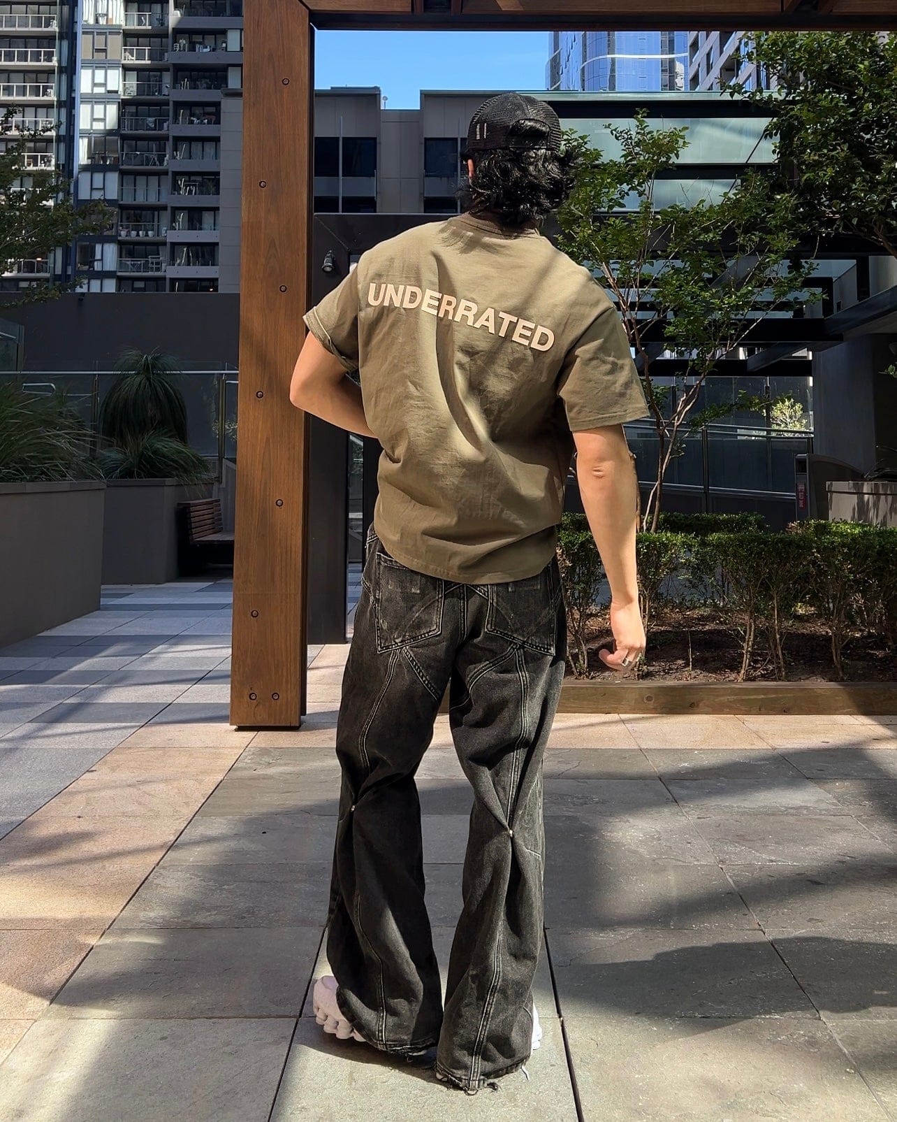 Classic UNDERRATED Classic Logo T - Shirt - Khaki