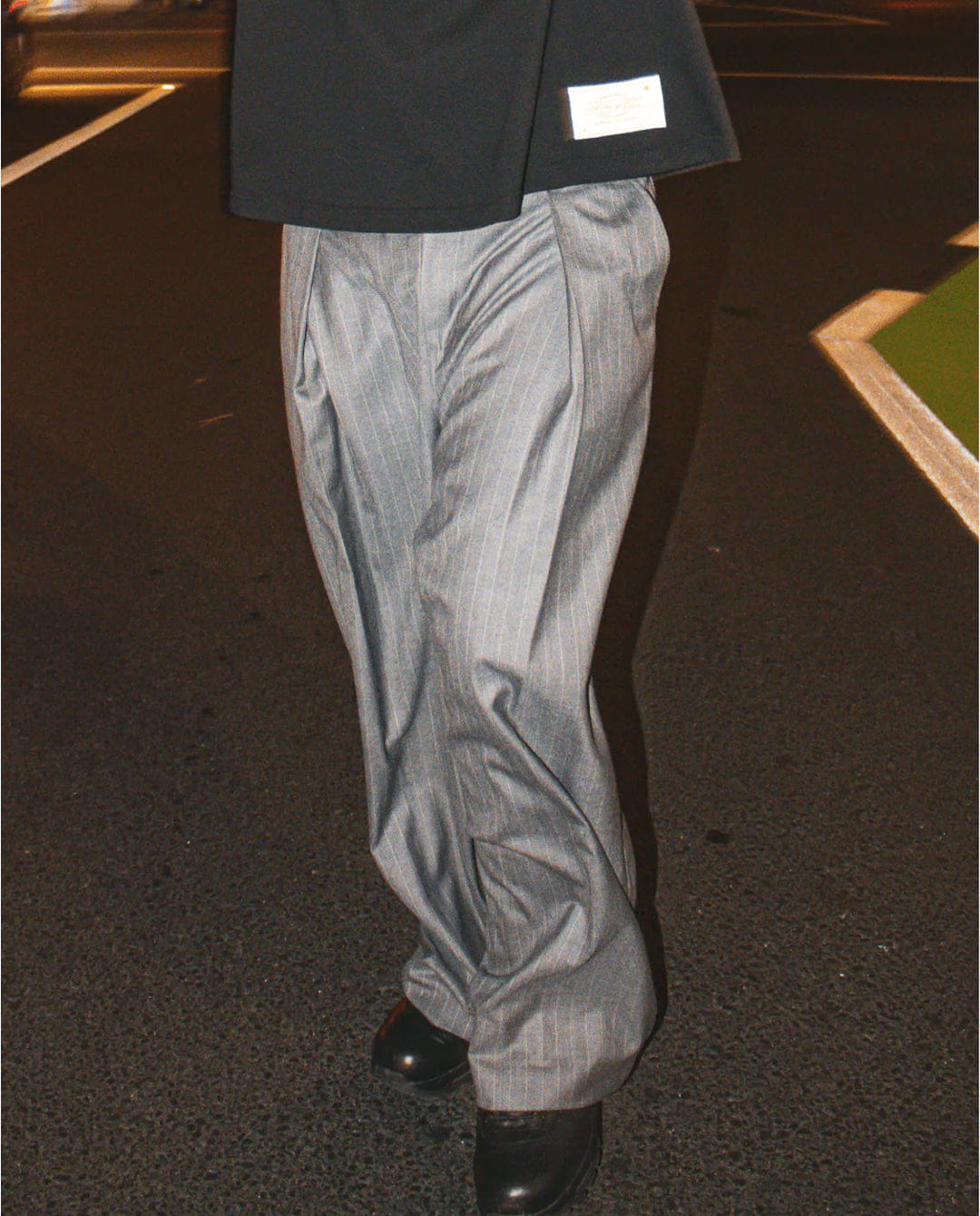 Checks Downtown - Hakama Pants - Charcoal Pinstripe