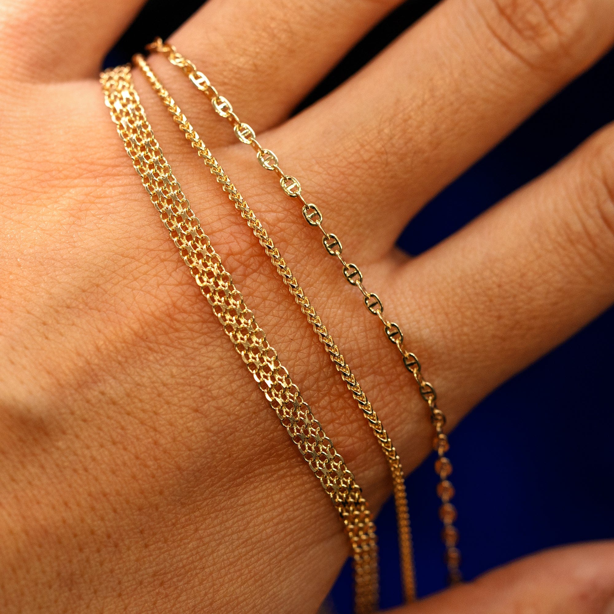 Automic Gold Studio Flat Mariner Bracelet