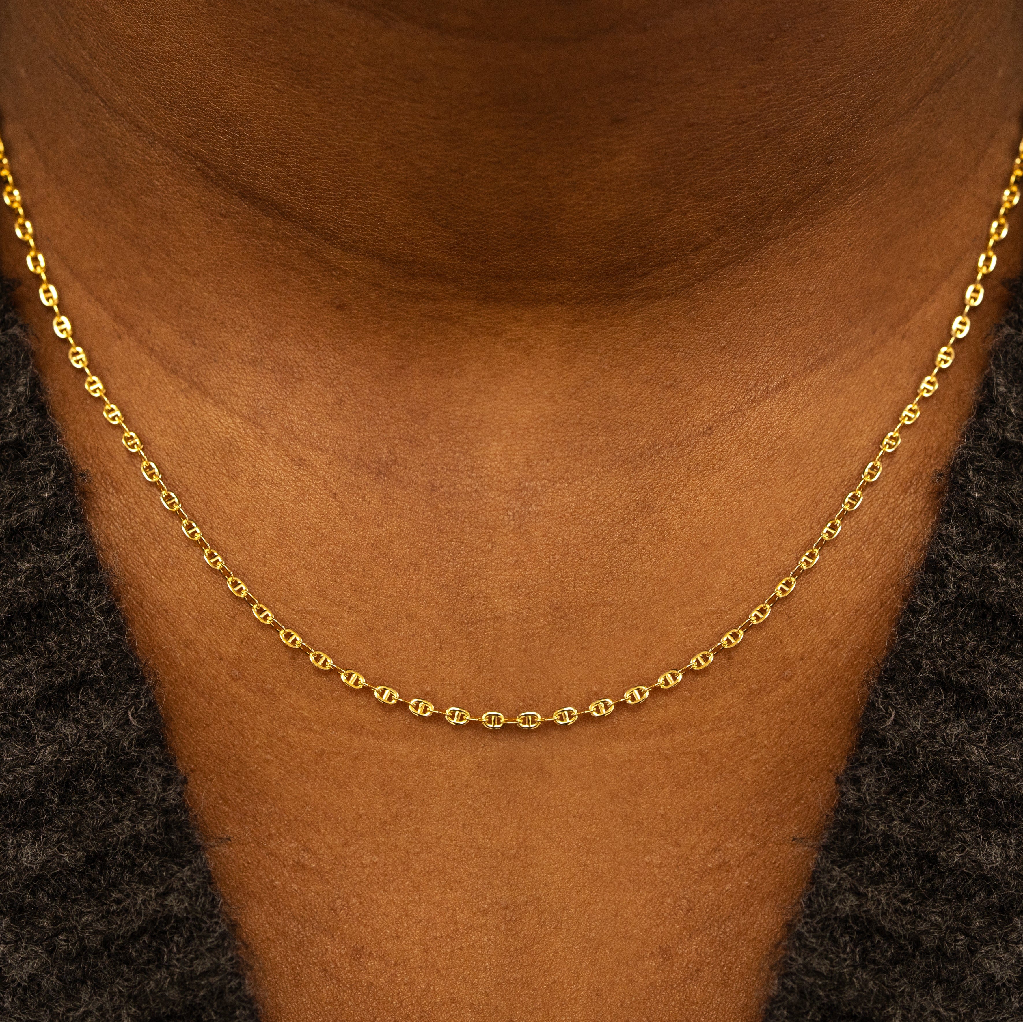 Automic Gold Studio Flat Mariner Chain