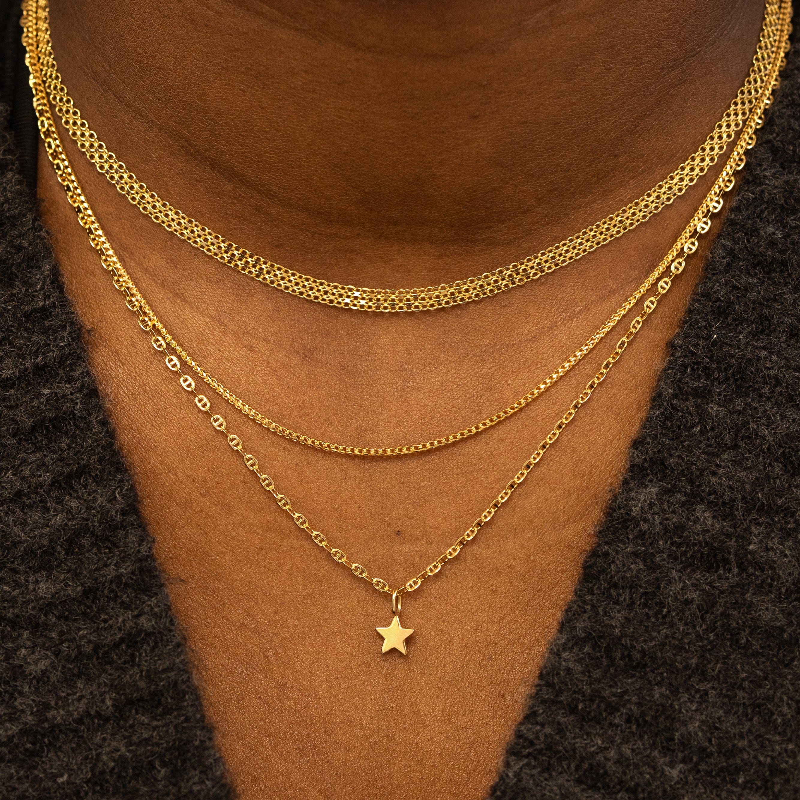 Automic Gold Studio Flat Mariner Chain