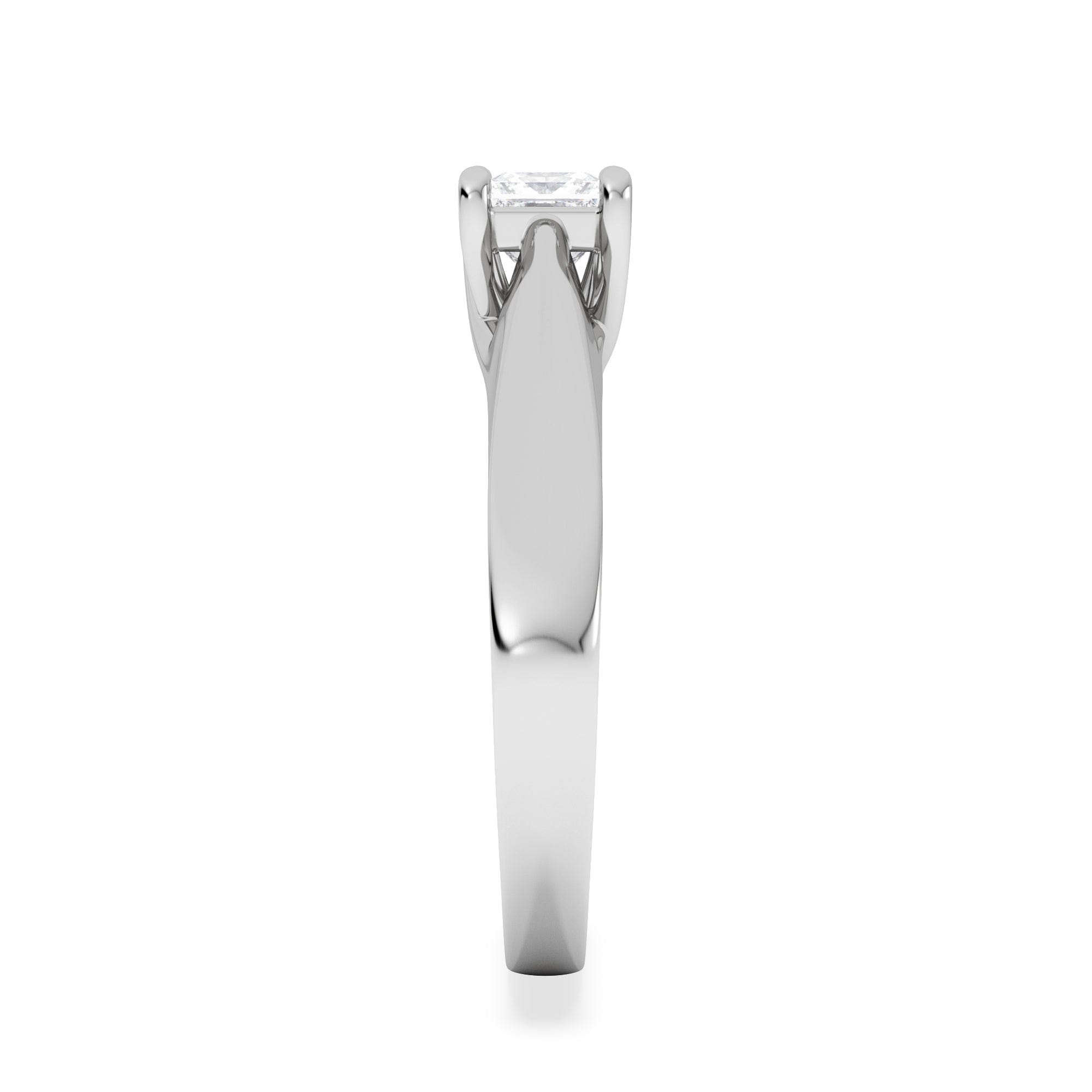 PRINCESS Naomi Princess Cut Lab Diamond Engagement Ring 0.50ct H/SI in 925 Silver