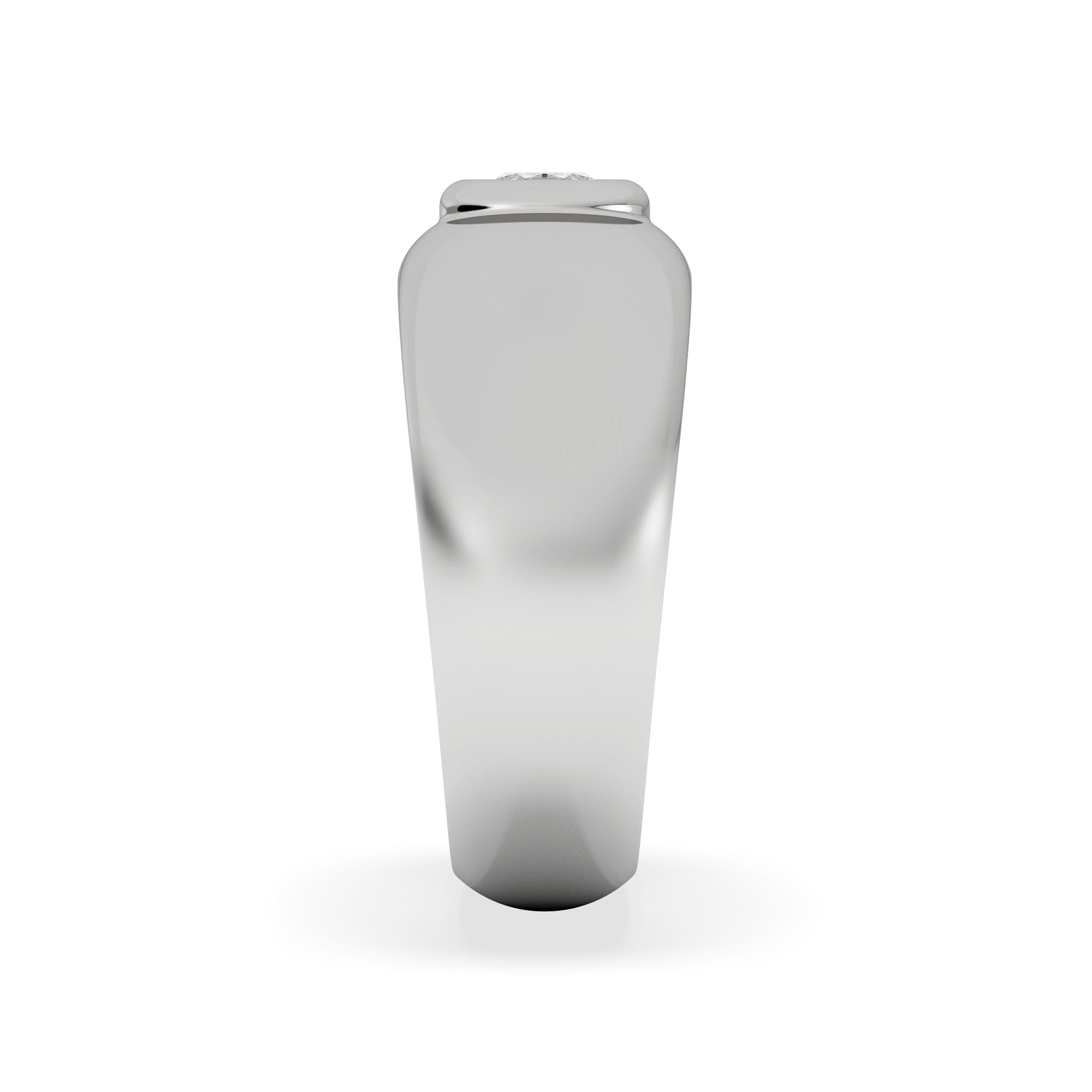 Diamond Men's Lab Diamond Signet Ring 0.50ct in 925 Silver H/SI