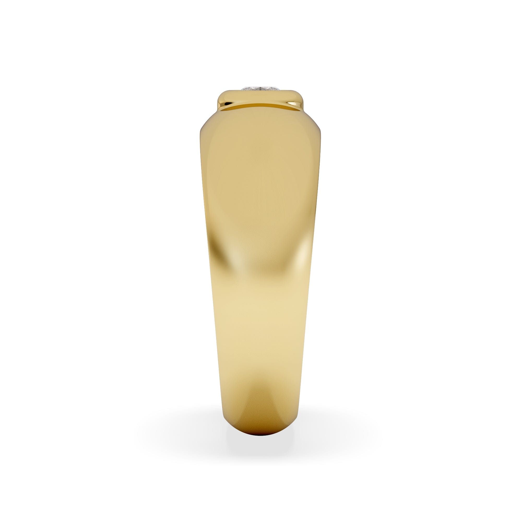 Diamond Lab Diamond Signet Ring 0.25ct in 18K Gold Vermeil H/SI