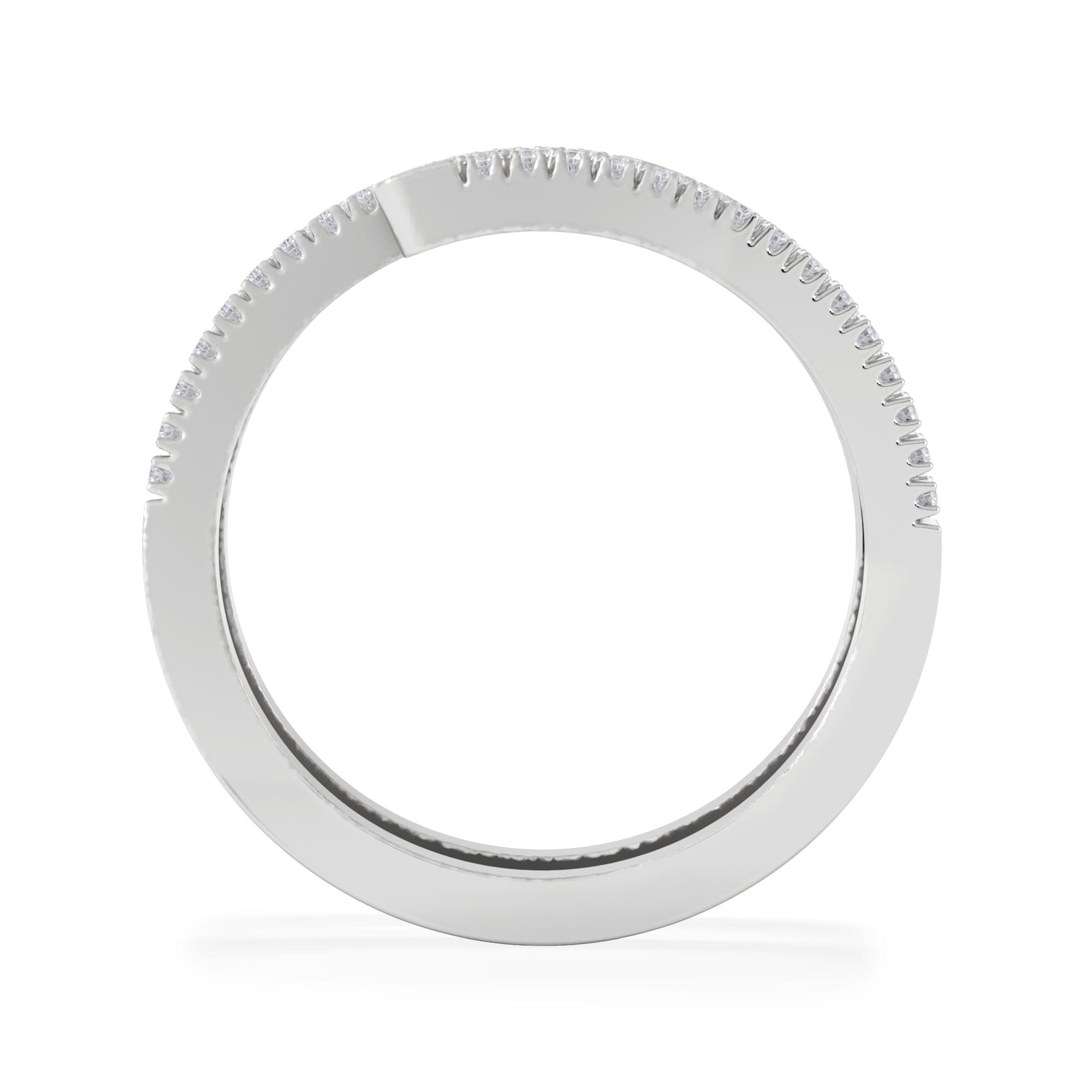 Diamond Lab Diamond Spiral Ring 0.25ct in 925 Silver