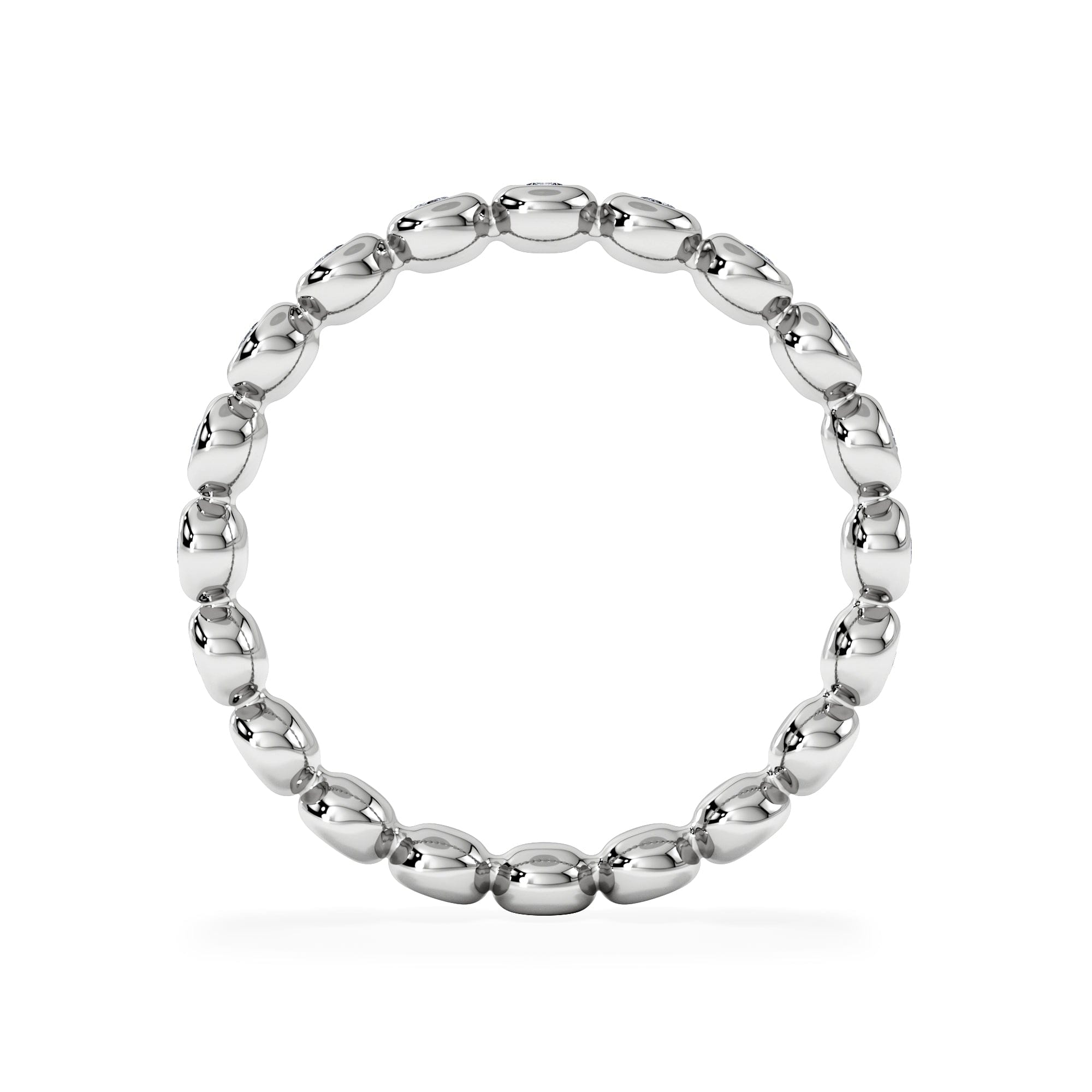Diamond Lab Diamond Rubover Eternity Ring 0.33ct in 925 Silver