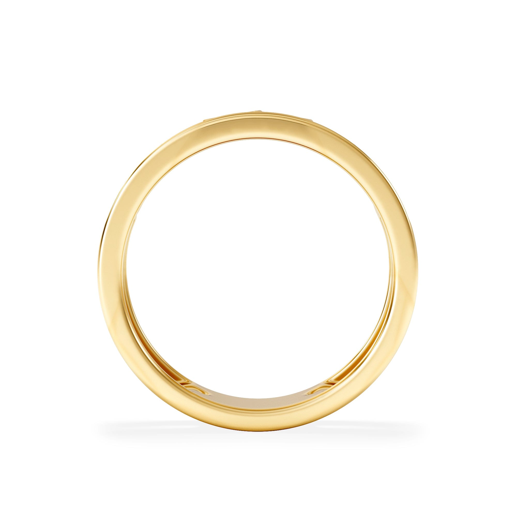 Diamond Double Band Stacking Ring Lab Diamond 0.25ct in 18K Gold Vermeil