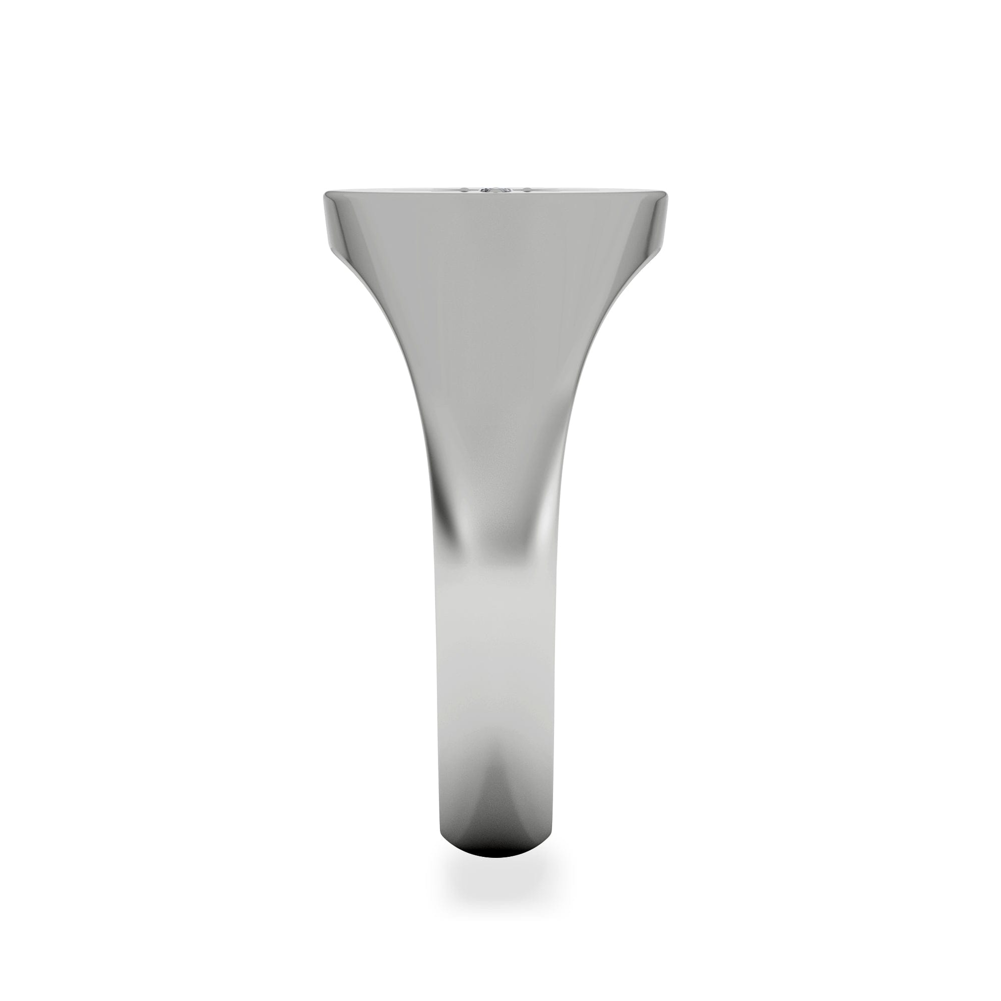 Diamond Star Signet Lab Diamond Ring in 925 Silver