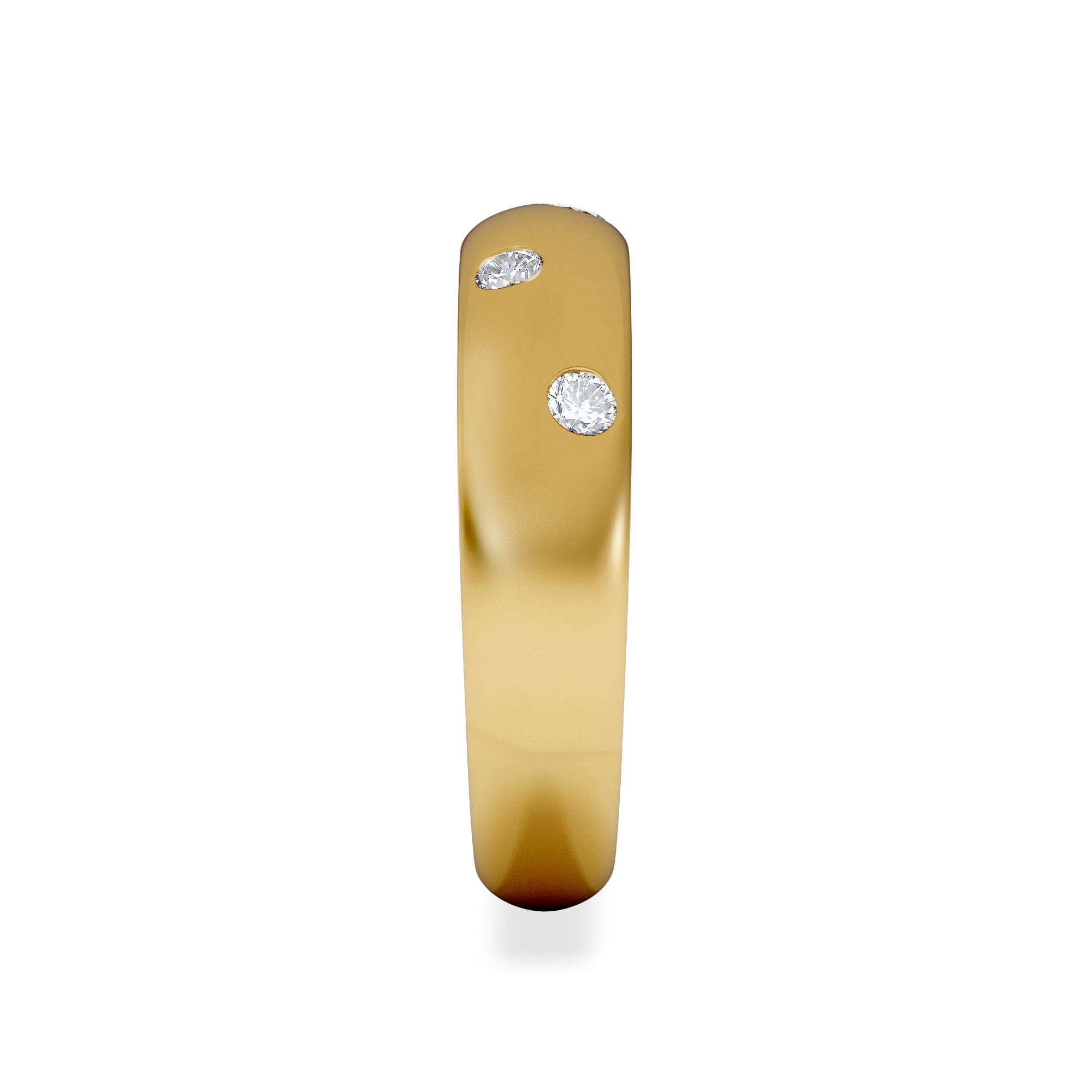 Diamond Seamless Lab Diamond Ring 0.26ct in 18K Gold Vemeil