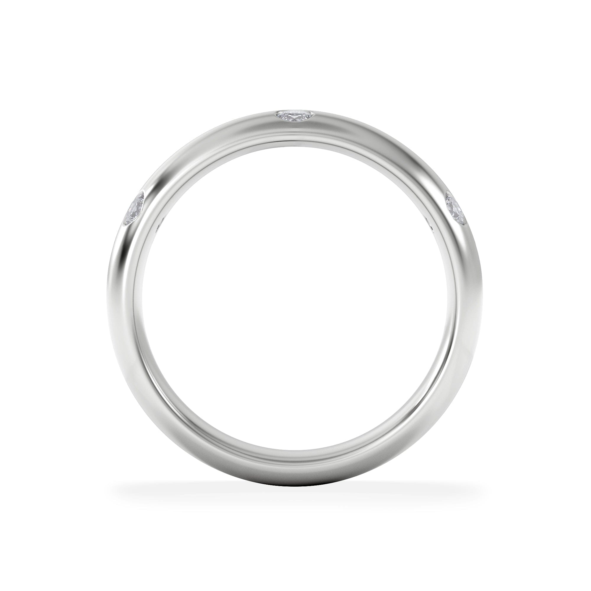 Diamond Seamless Lab Diamond Ring 0.26ct in Sterling Silver
