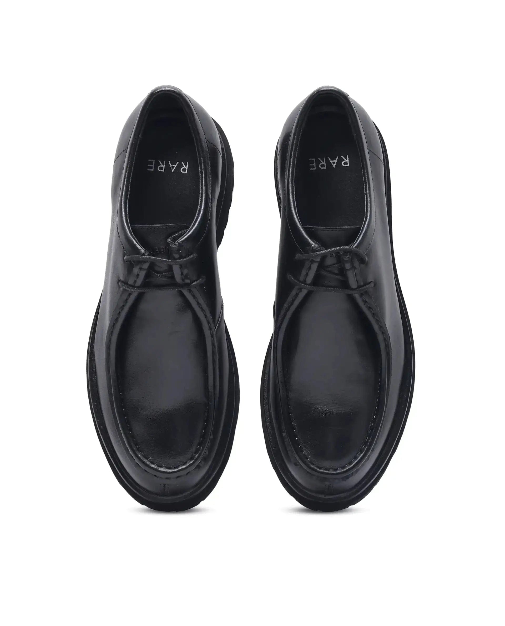 RAREZ Rare Rabbit Men Torhill Black Lace - Up Shoe