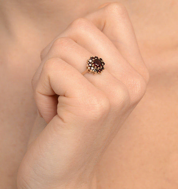 Yellow Garnet Ring 9K Yellow Gold