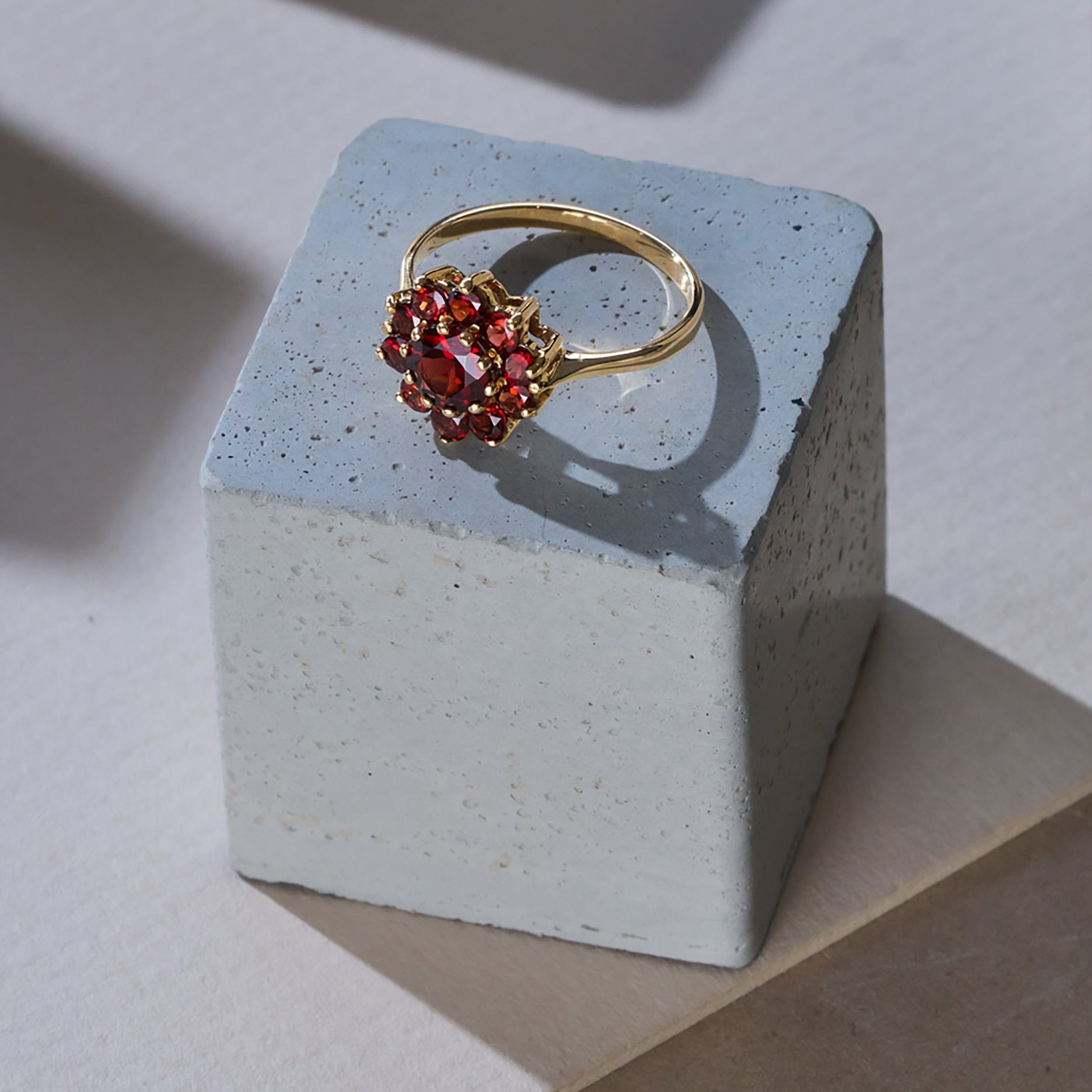 Yellow Garnet Ring 9K Yellow Gold