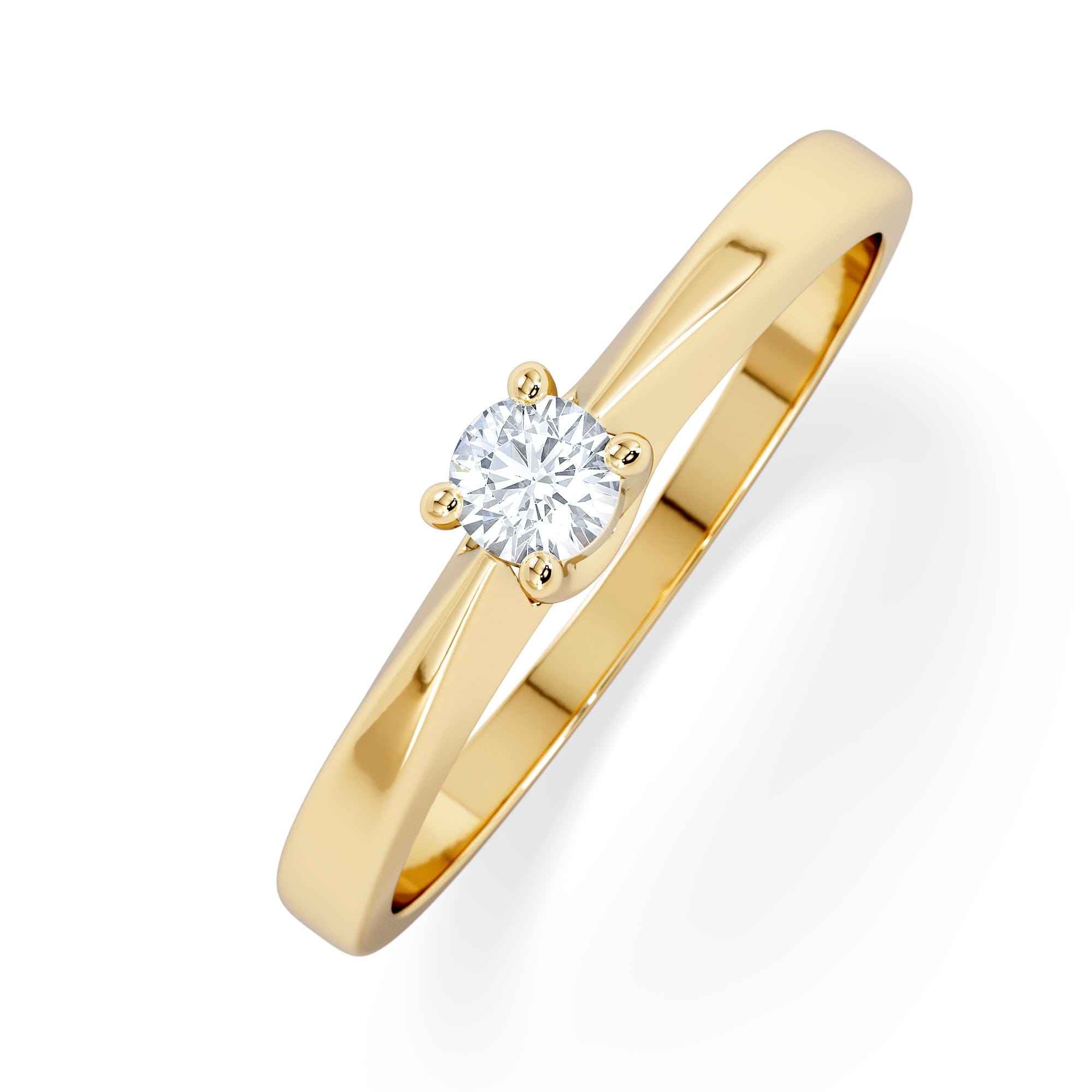 Diamond Naomi Lab Diamond Engagement Ring 0.15ct H/Si in 9K Gold