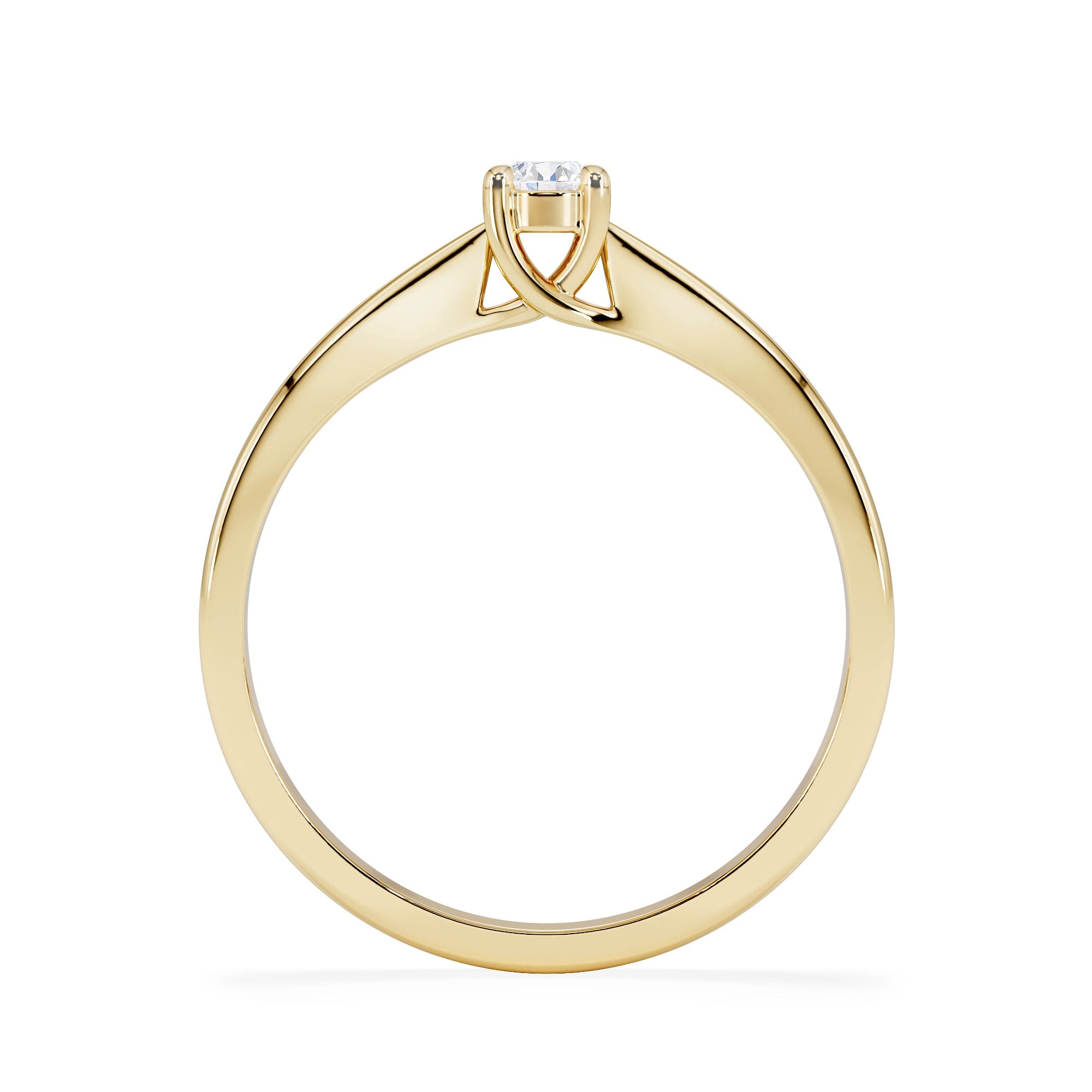 Diamond Naomi Lab Diamond Engagement Ring 0.15ct H/Si in 9K Gold