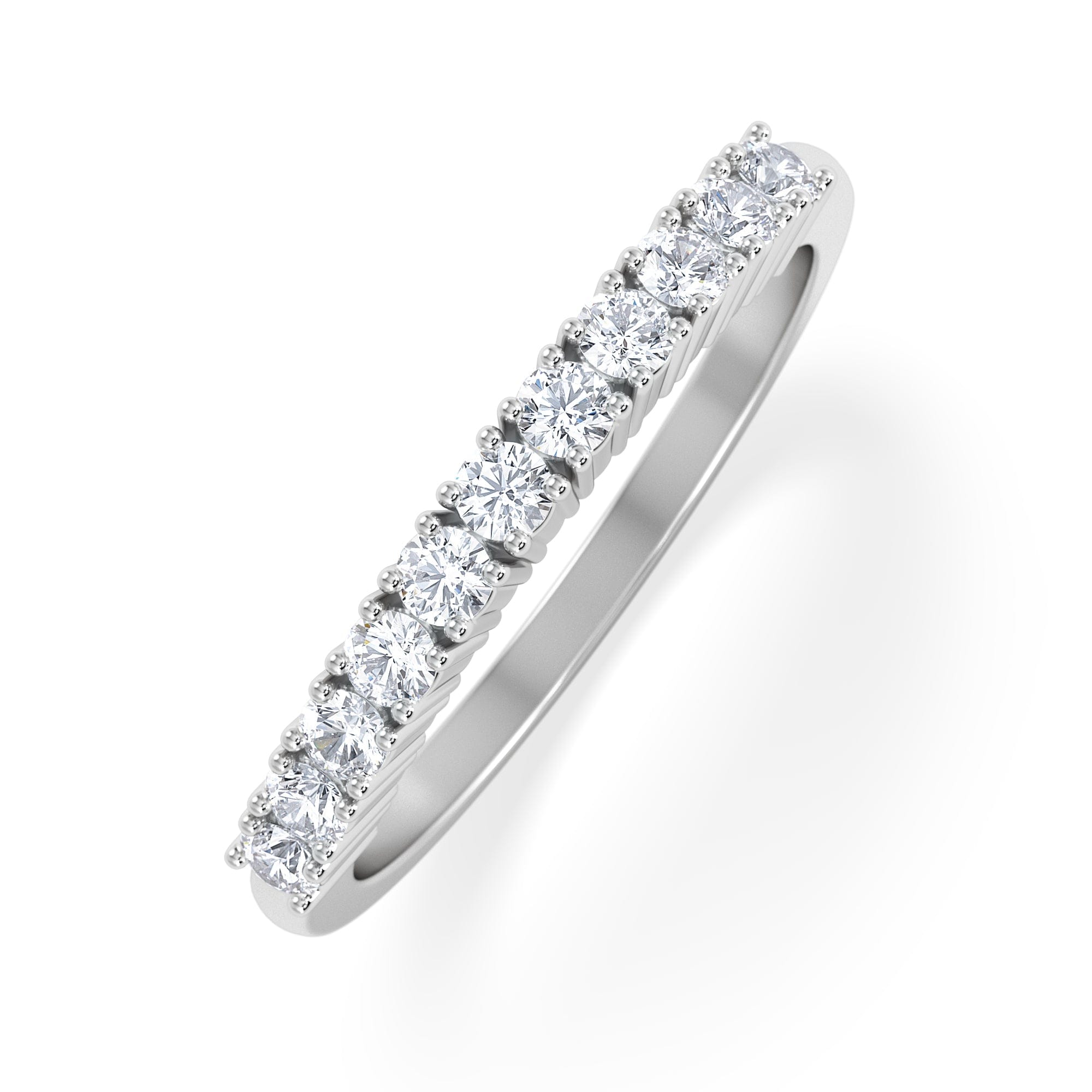 Diamond Half Eternity Ring 0.30CT Lab Diamond 9K White Gold