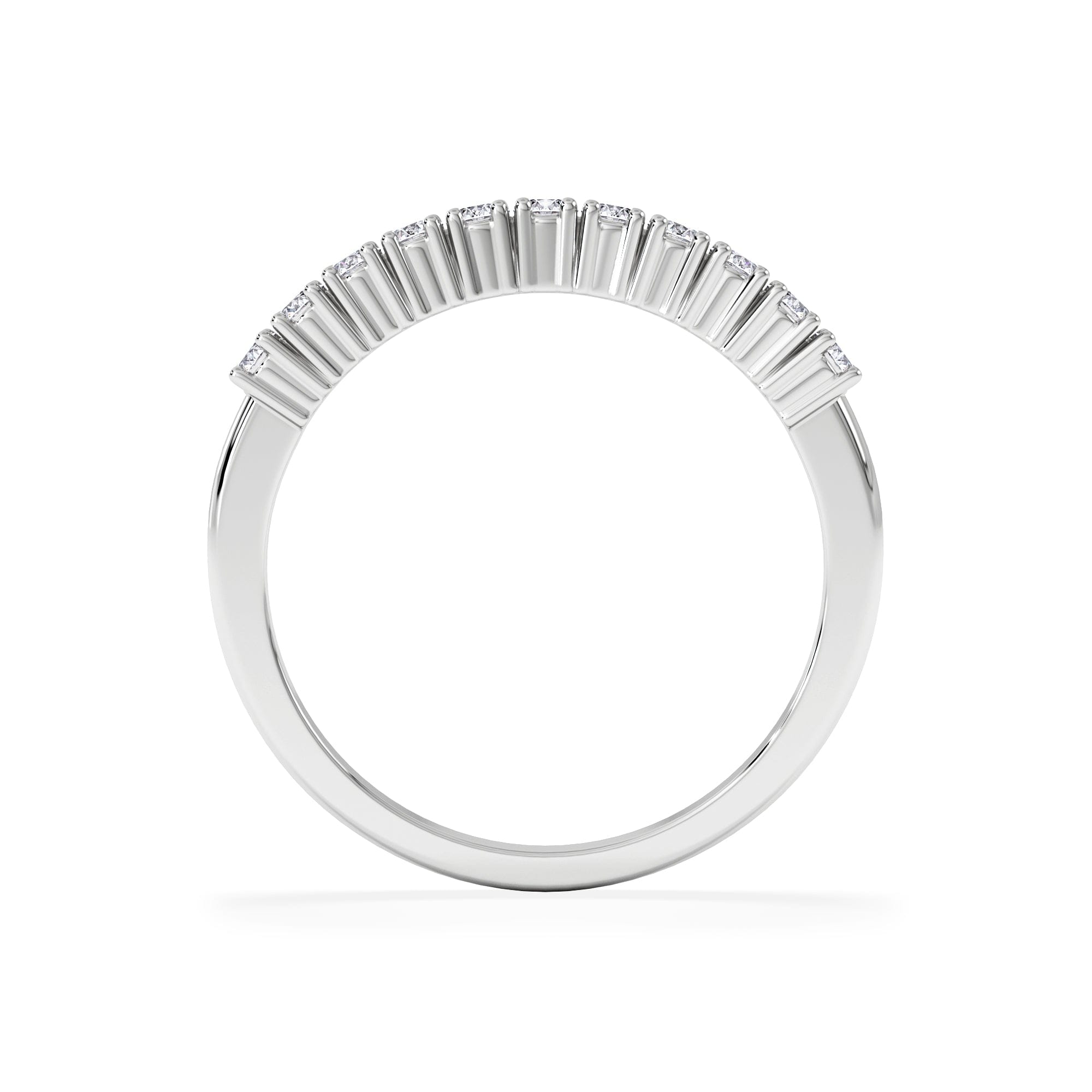 Diamond Half Eternity Ring 0.30CT Lab Diamond 9K White Gold