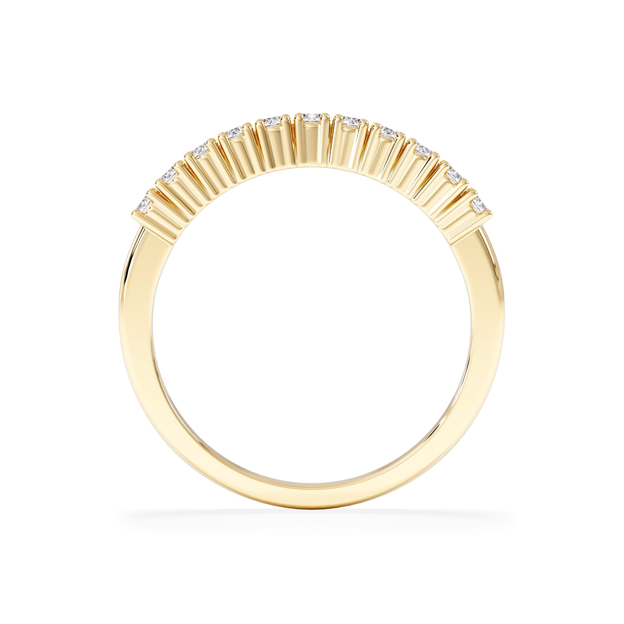 Diamond Half Eternity Ring 0.30CT Lab Diamond 9K Yellow Gold