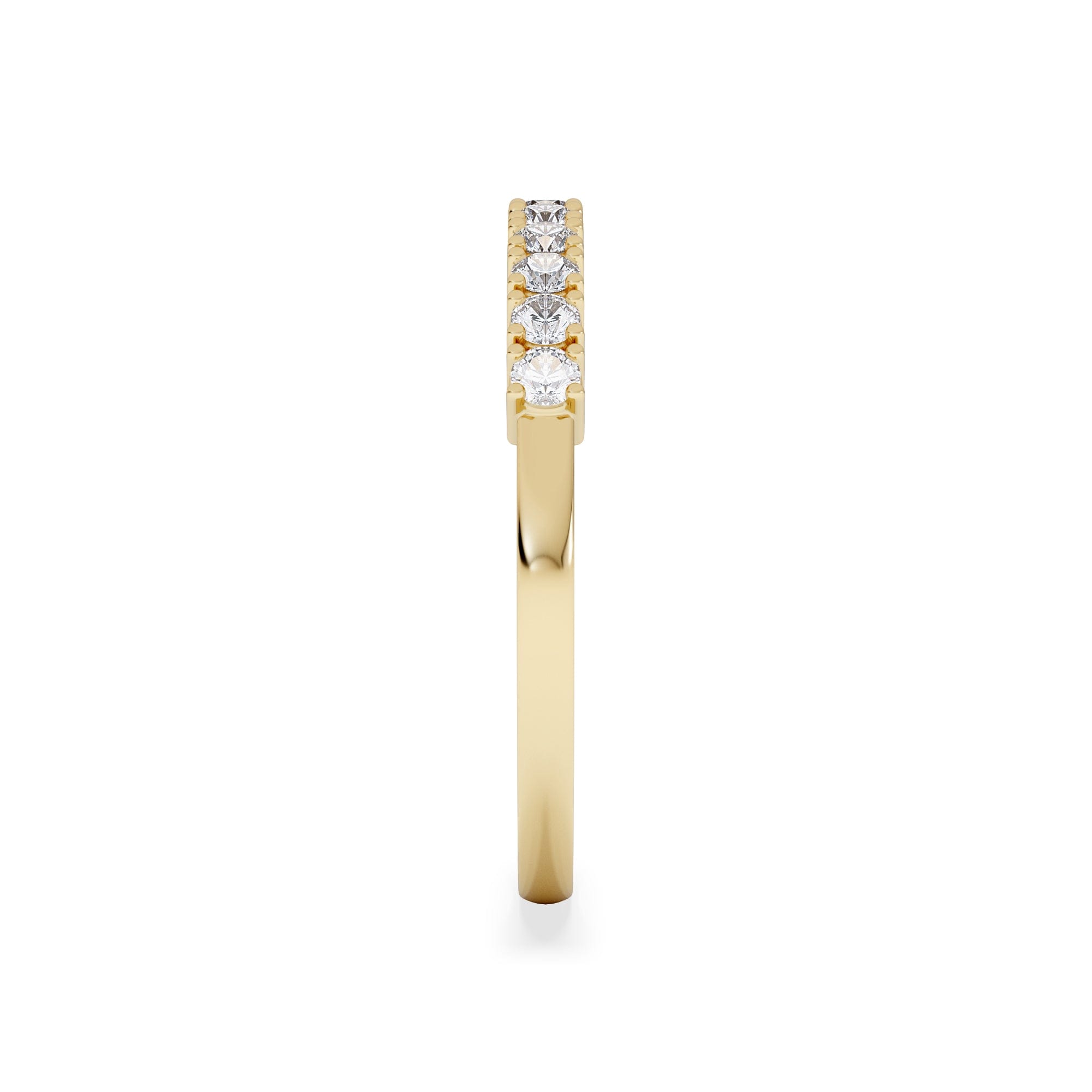 Diamond Half Eternity Ring 0.30CT Lab Diamond 9K Yellow Gold