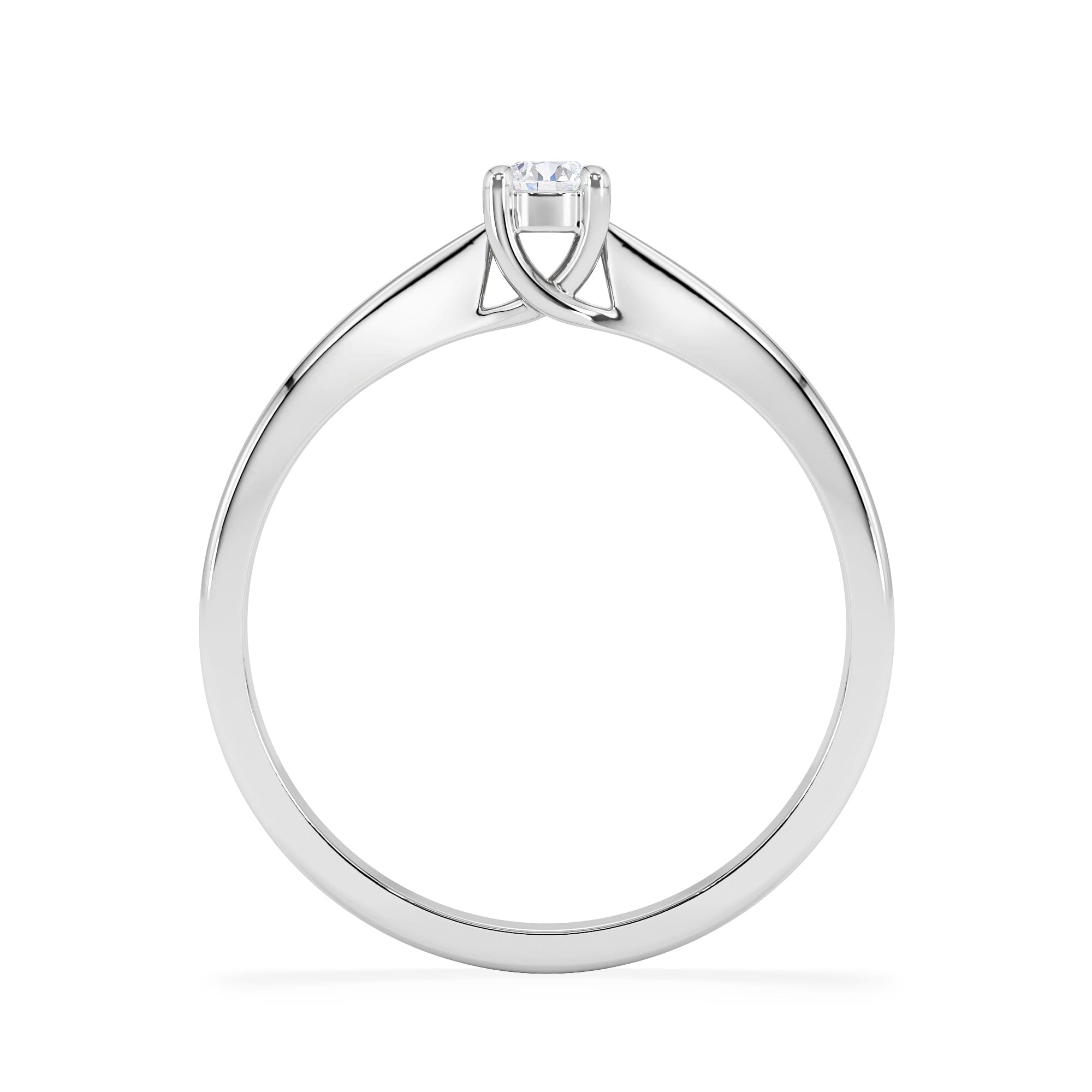 Diamond Naomi Lab Diamond Engagement Ring 0.15ct H/Si in 925 Silver