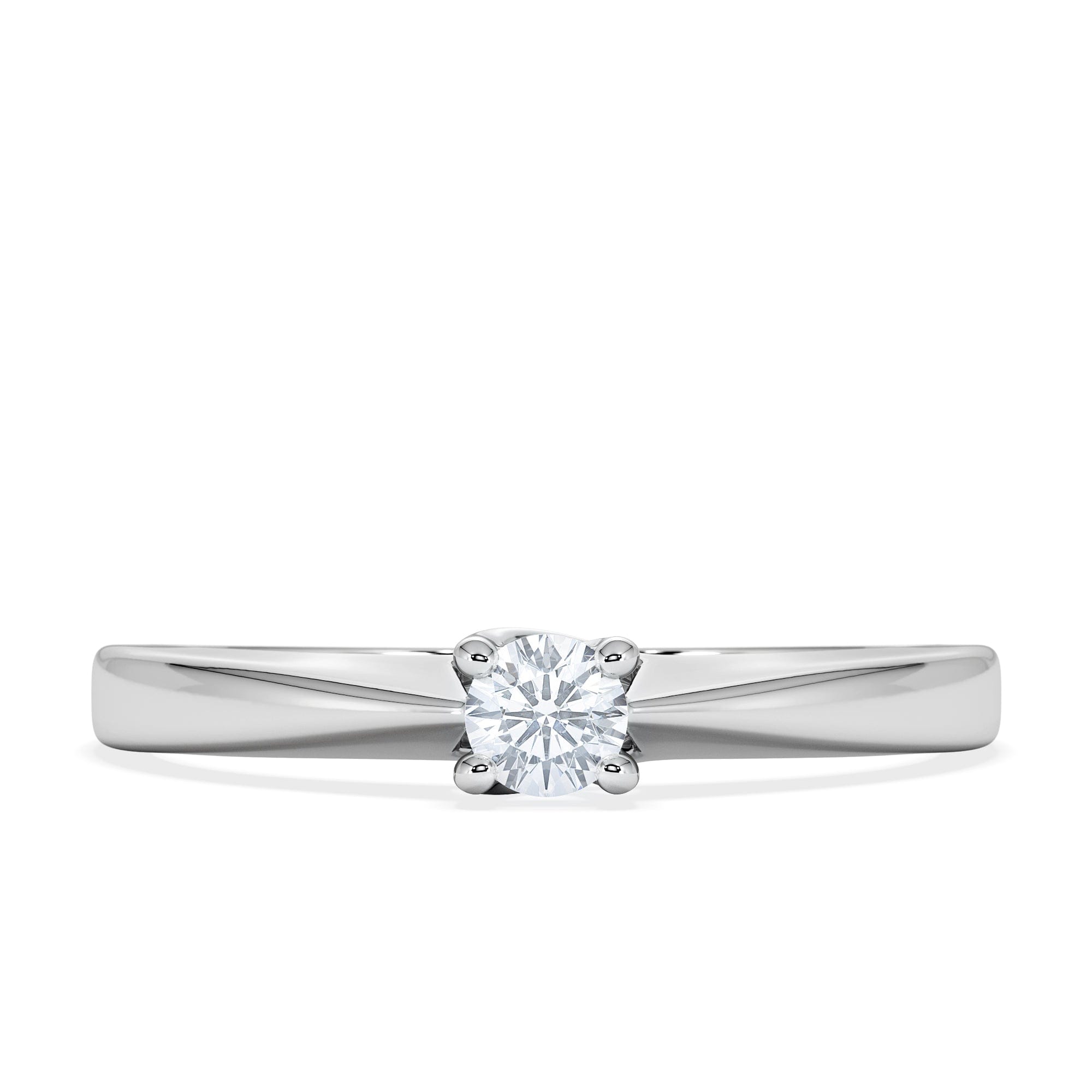 Diamond Naomi Lab Diamond Engagement Ring 0.15ct H/Si in 925 Silver