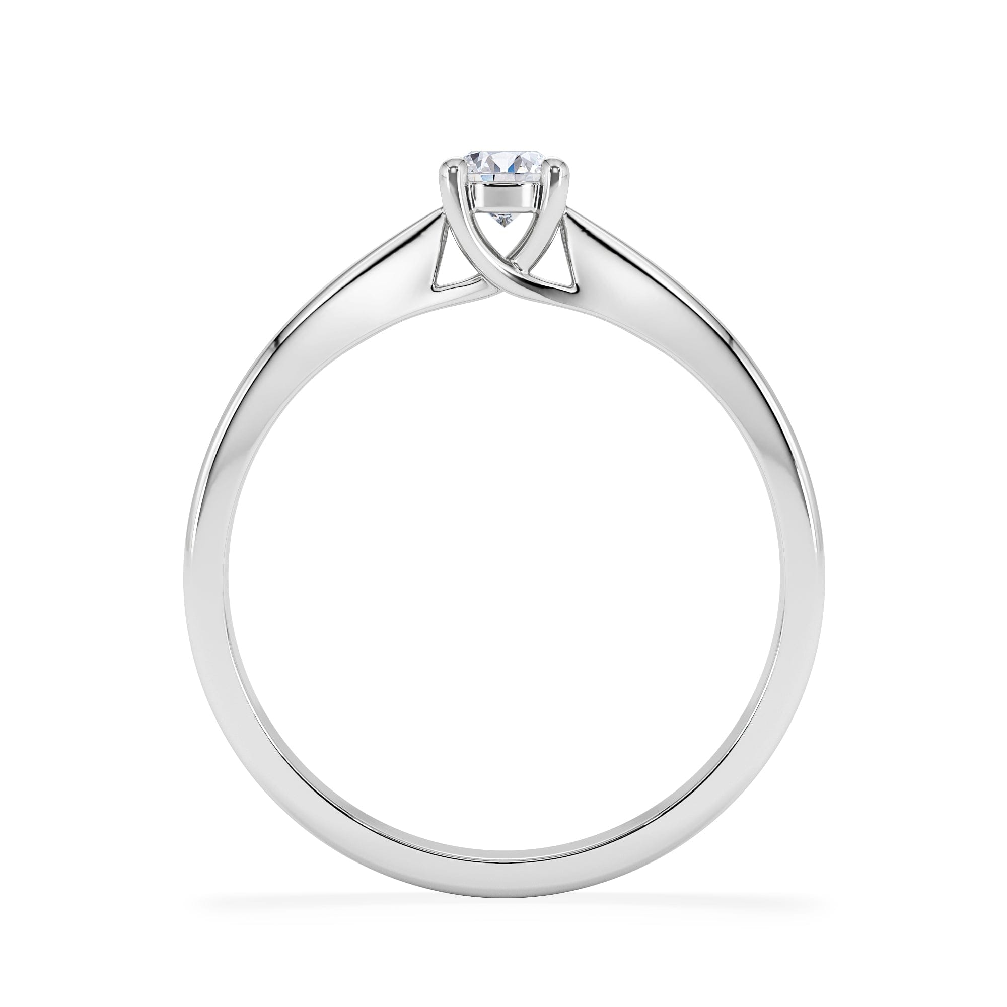 Diamond Naomi Lab Diamond Engagement Ring 0.25ct H/Si in 925 Silver