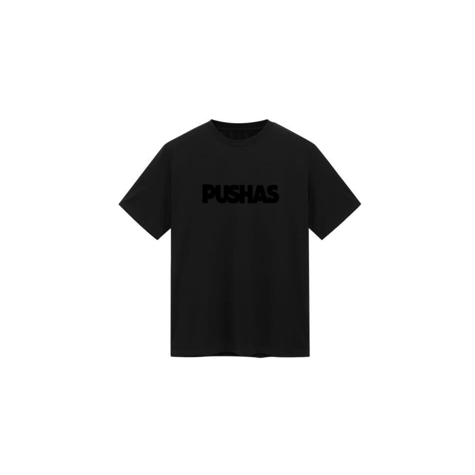 Core PUSHAS Core Print Logo T - Shirt Phantom Black