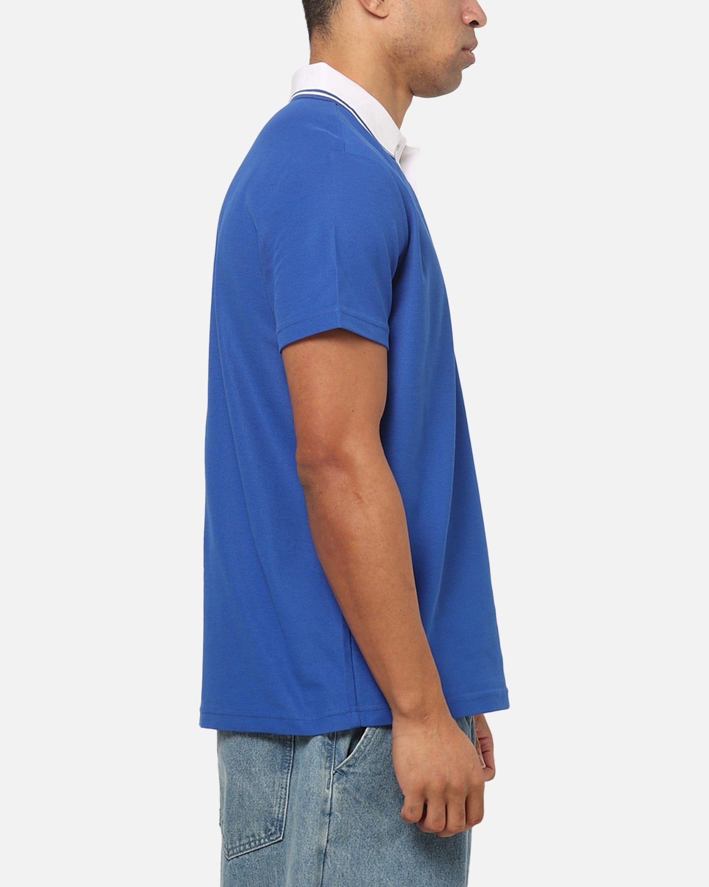 Bleacher Athletic Canterbury - Bankstown Bulldogs NRL Adult Golf Polo T - Shirt Blue