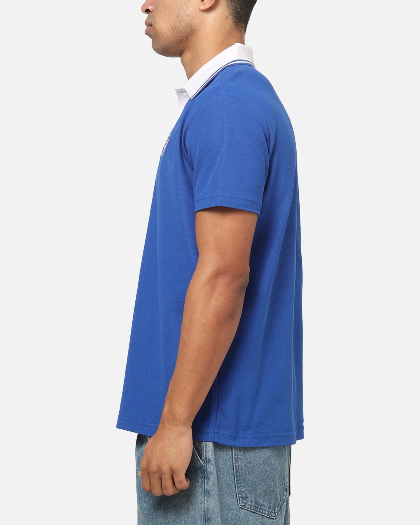 Bleacher Athletic Canterbury - Bankstown Bulldogs NRL Adult Golf Polo T - Shirt Blue