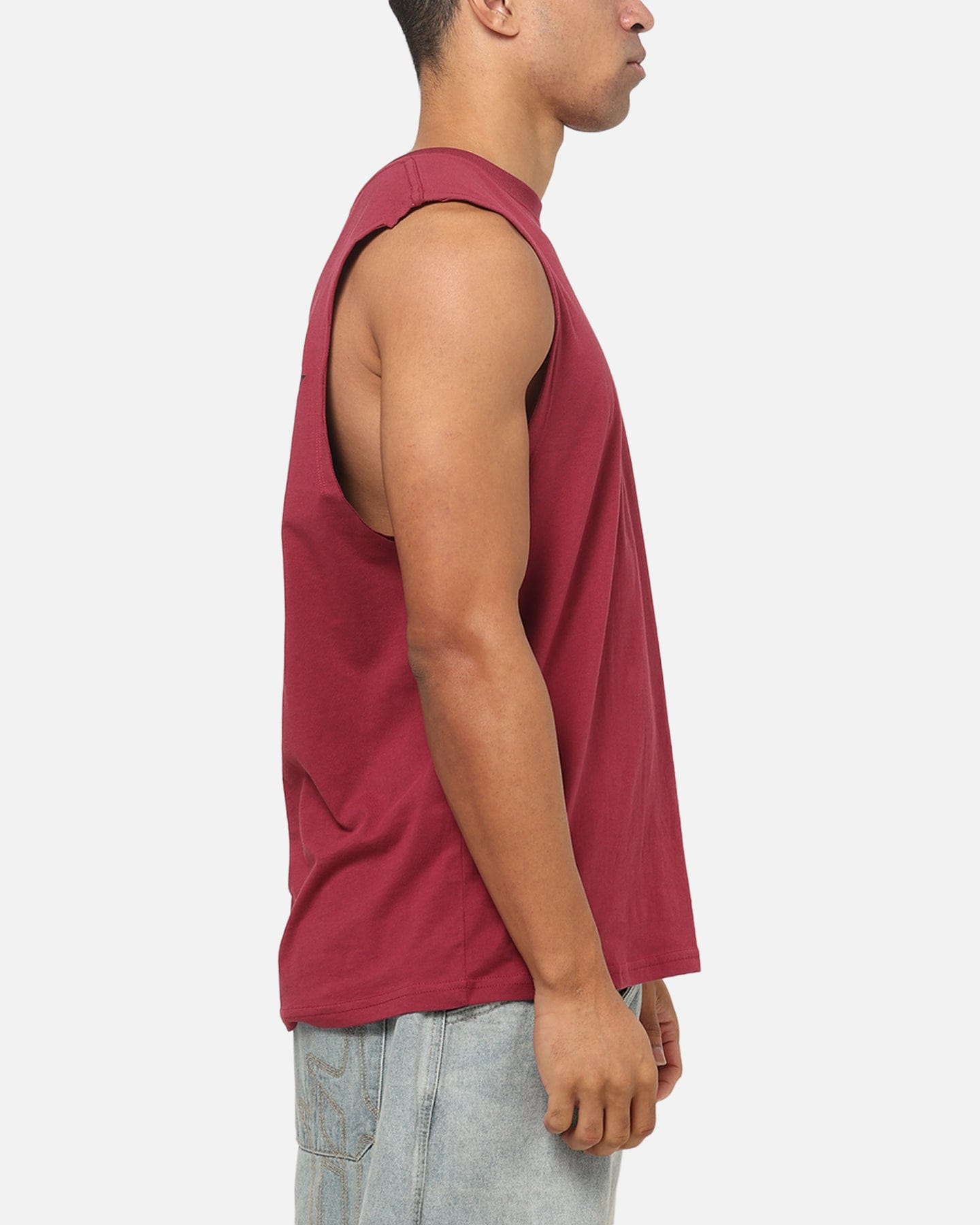 Bleacher Athletic Manly Warringah Sea Eagles NRL Adult Muscle T - Shirt Maroon