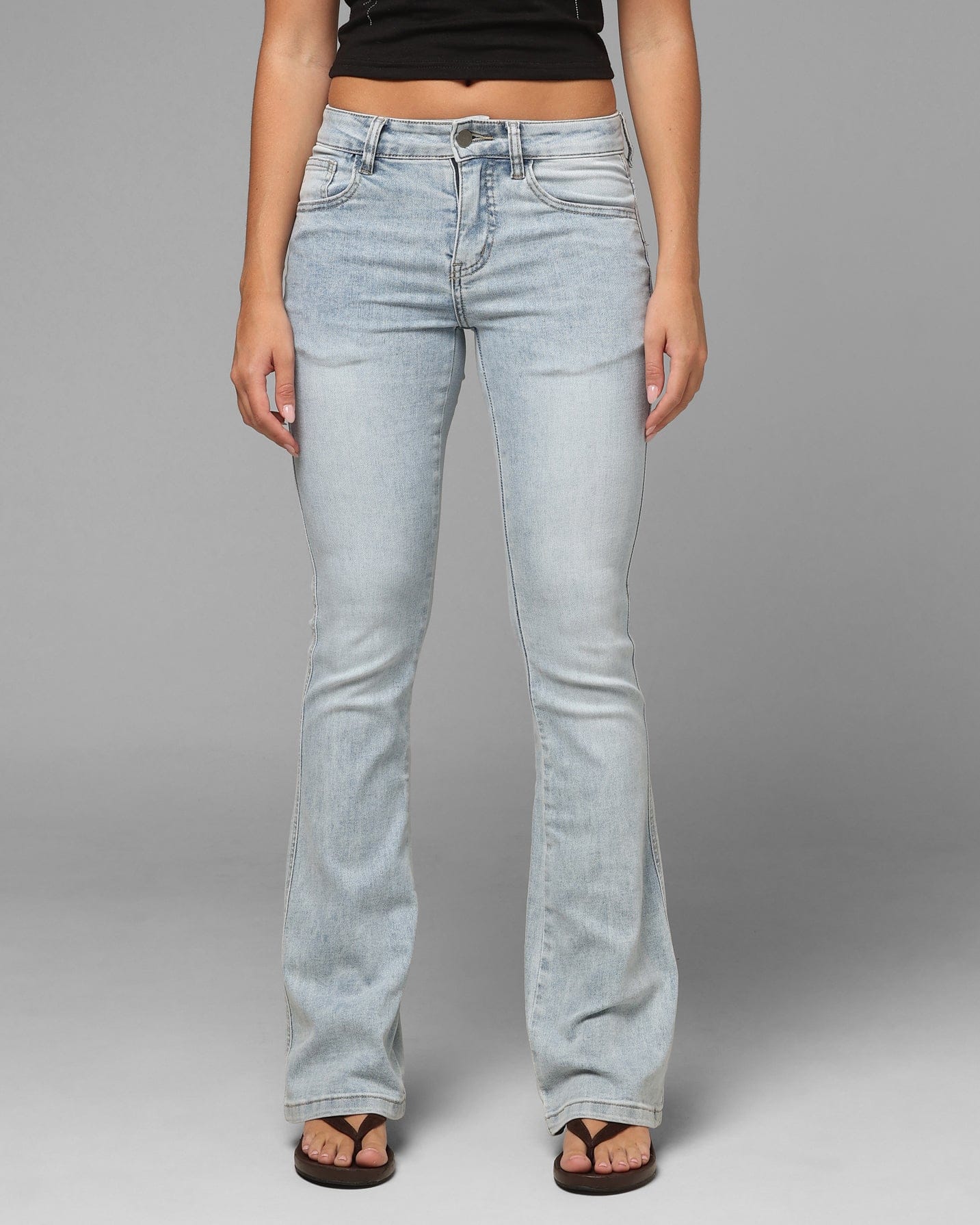 Loiter Women's Wraith Bootcut Jeans Blue Denim