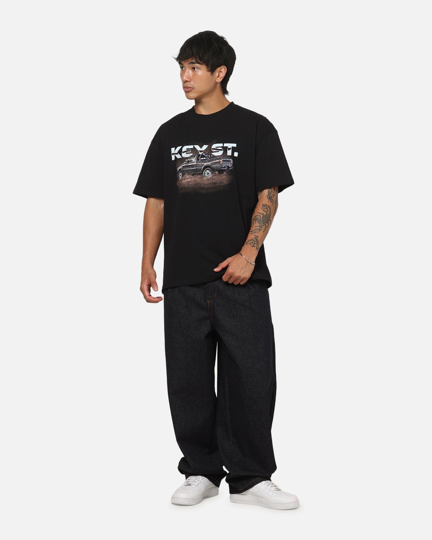 KEY Street Off Road Heavy T - Shirt Black