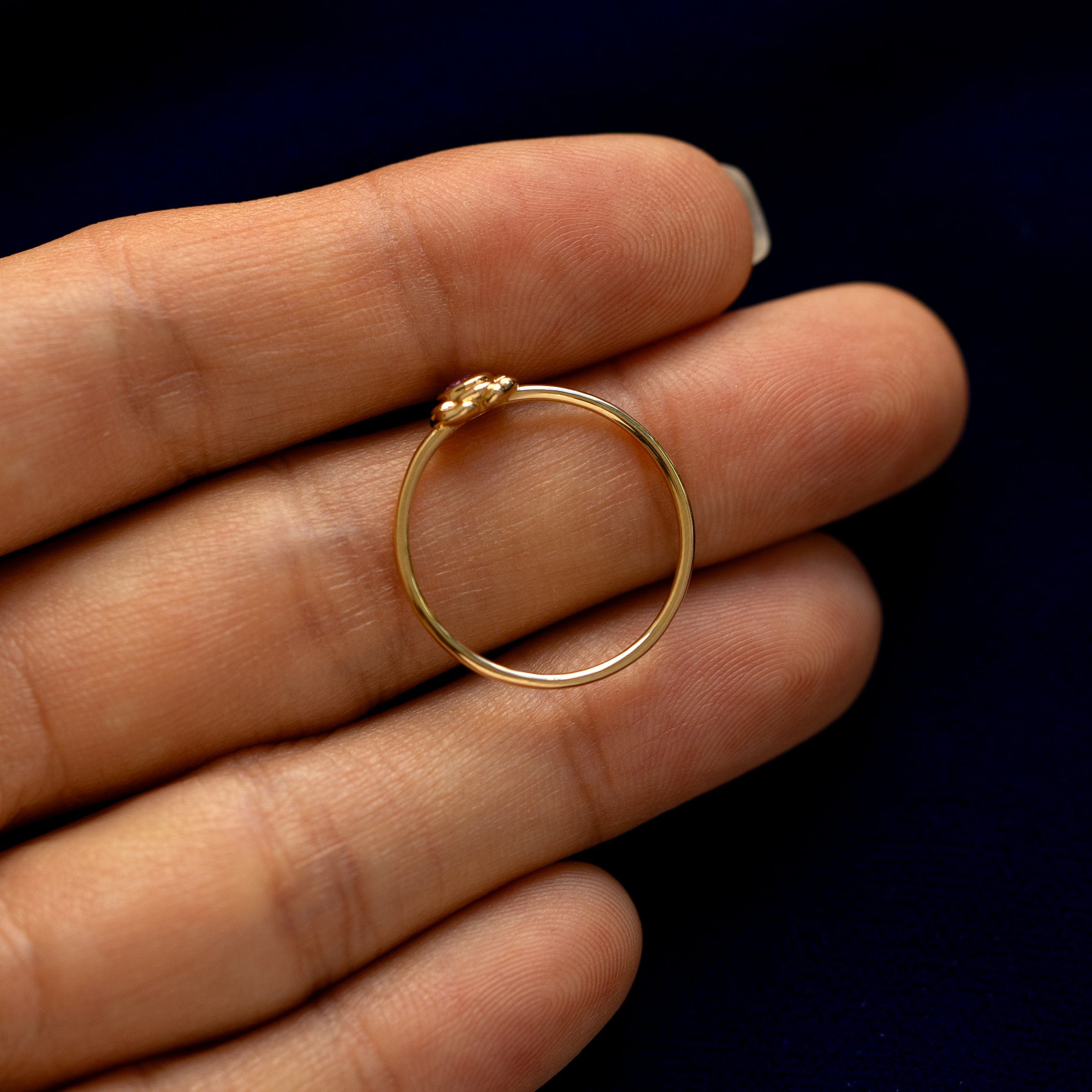 Automic Gold Studio Gemstone Flower Ring