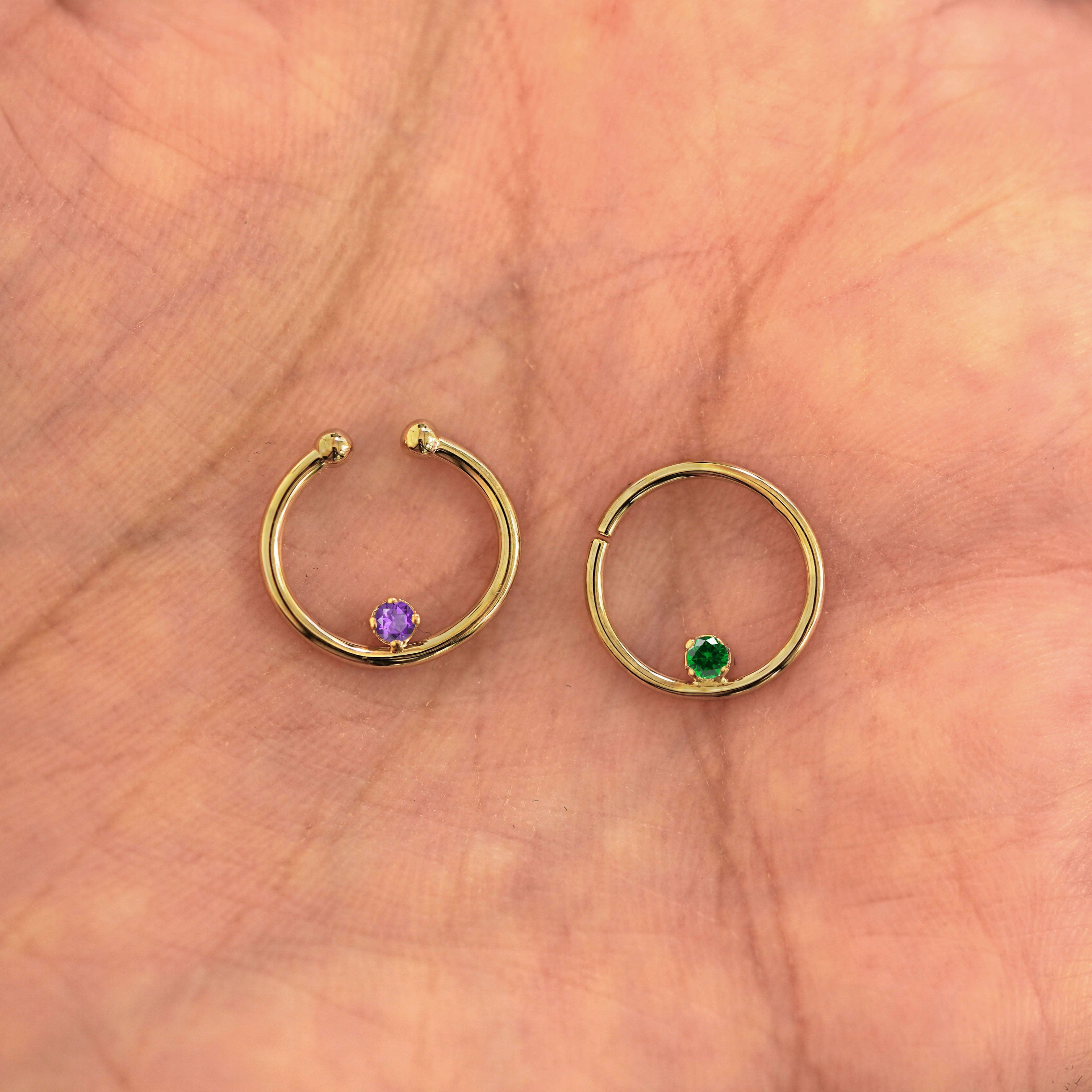 Automic Gold Studio Raised Gemstone Septum