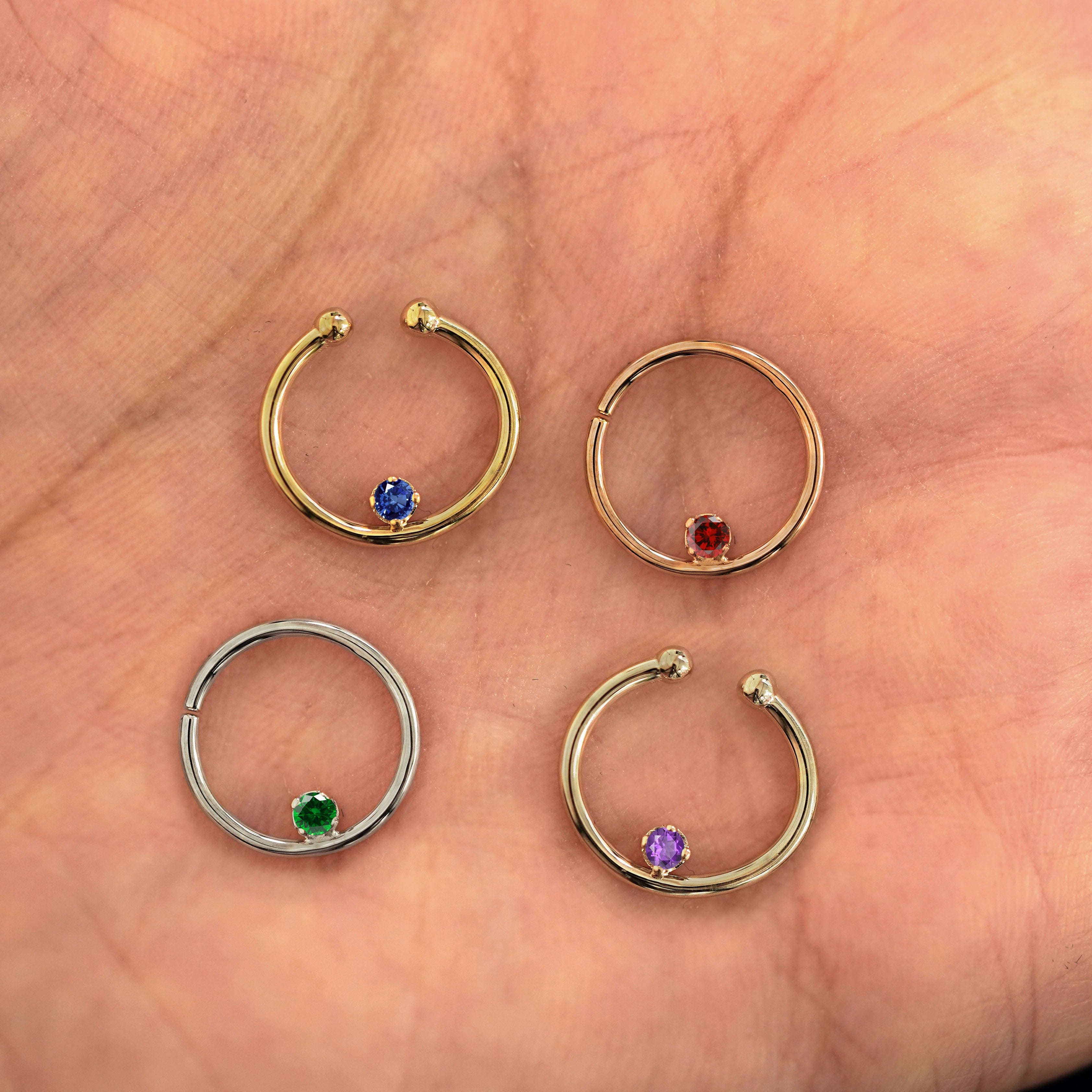 Automic Gold Studio Raised Gemstone Septum