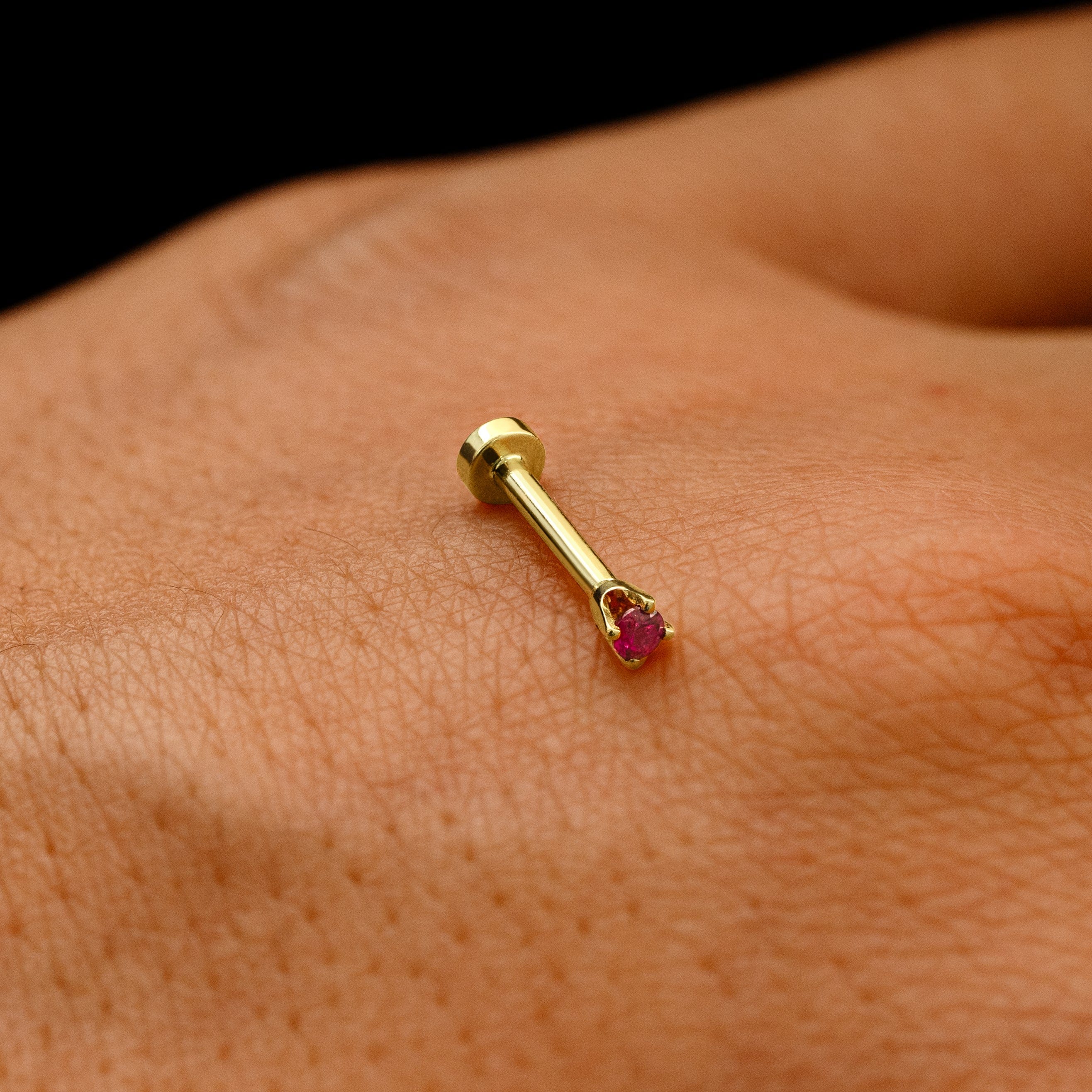Automic Gold Studio 2 mm Gemstone Flatback Piercing