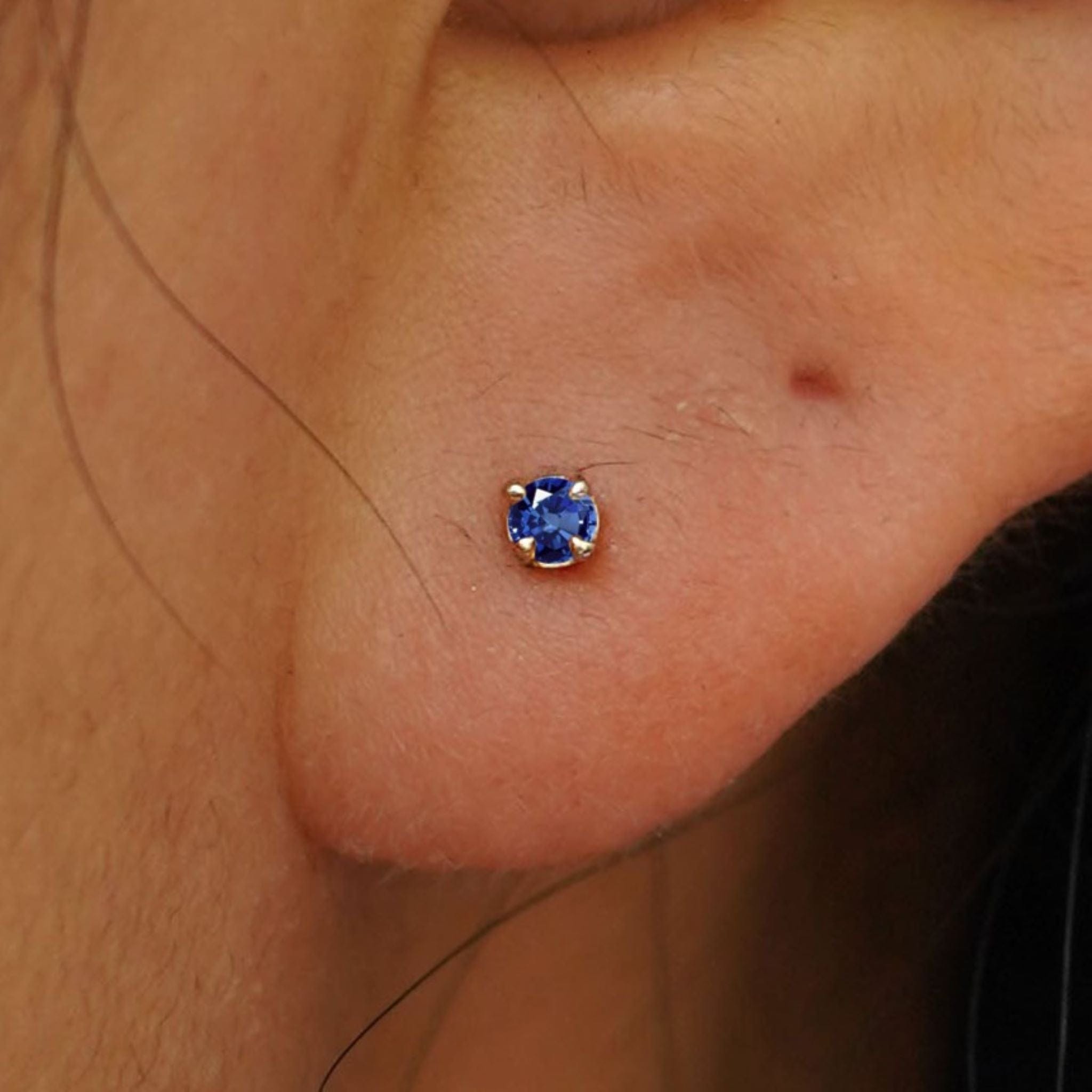 Automic Gold Studio 2 mm Gemstone Earring