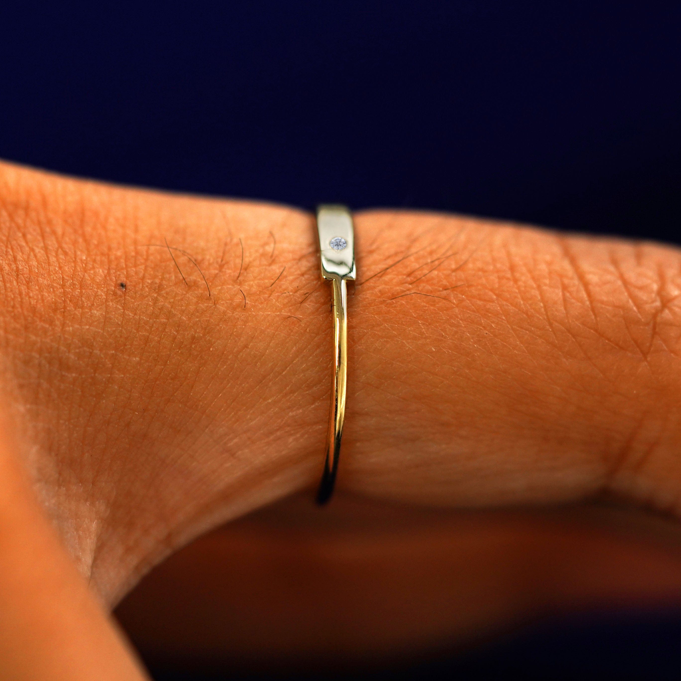 Automic Gold Studio Gemstone Bar Ring