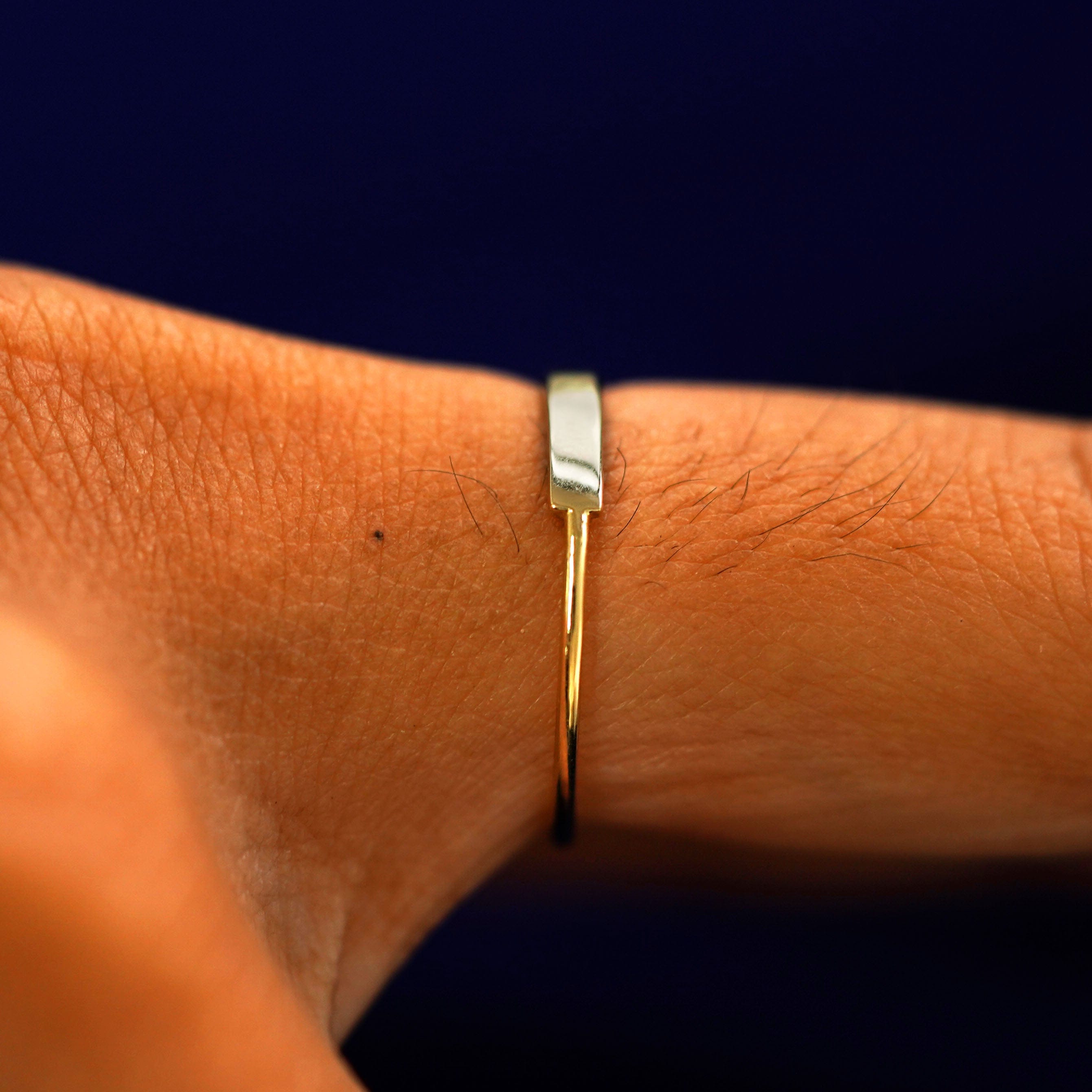 Automic Gold Studio Gemstone Bar Ring