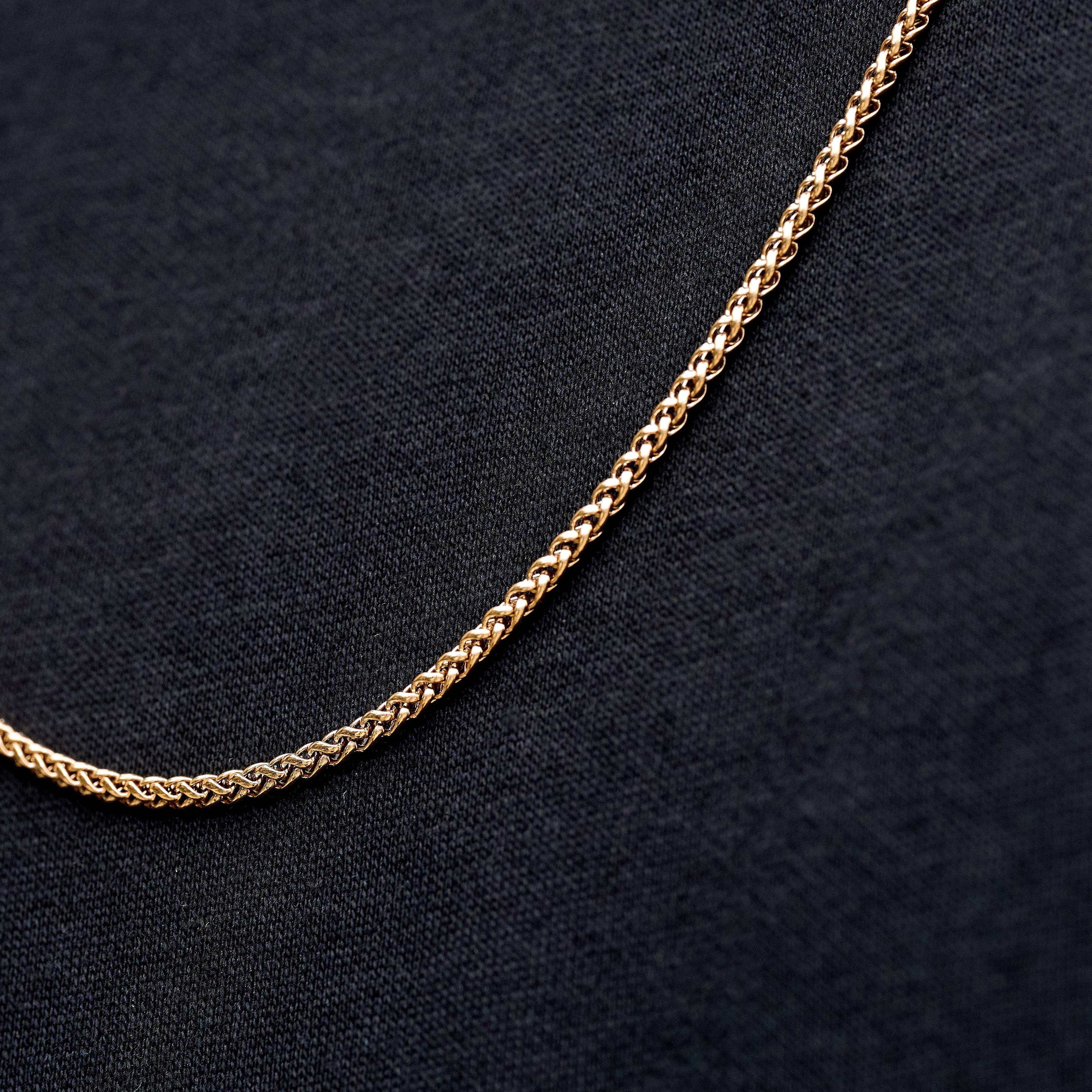 GLD Men Palm Chain + Bracelet Bundle in Rose Gold - 2 mm