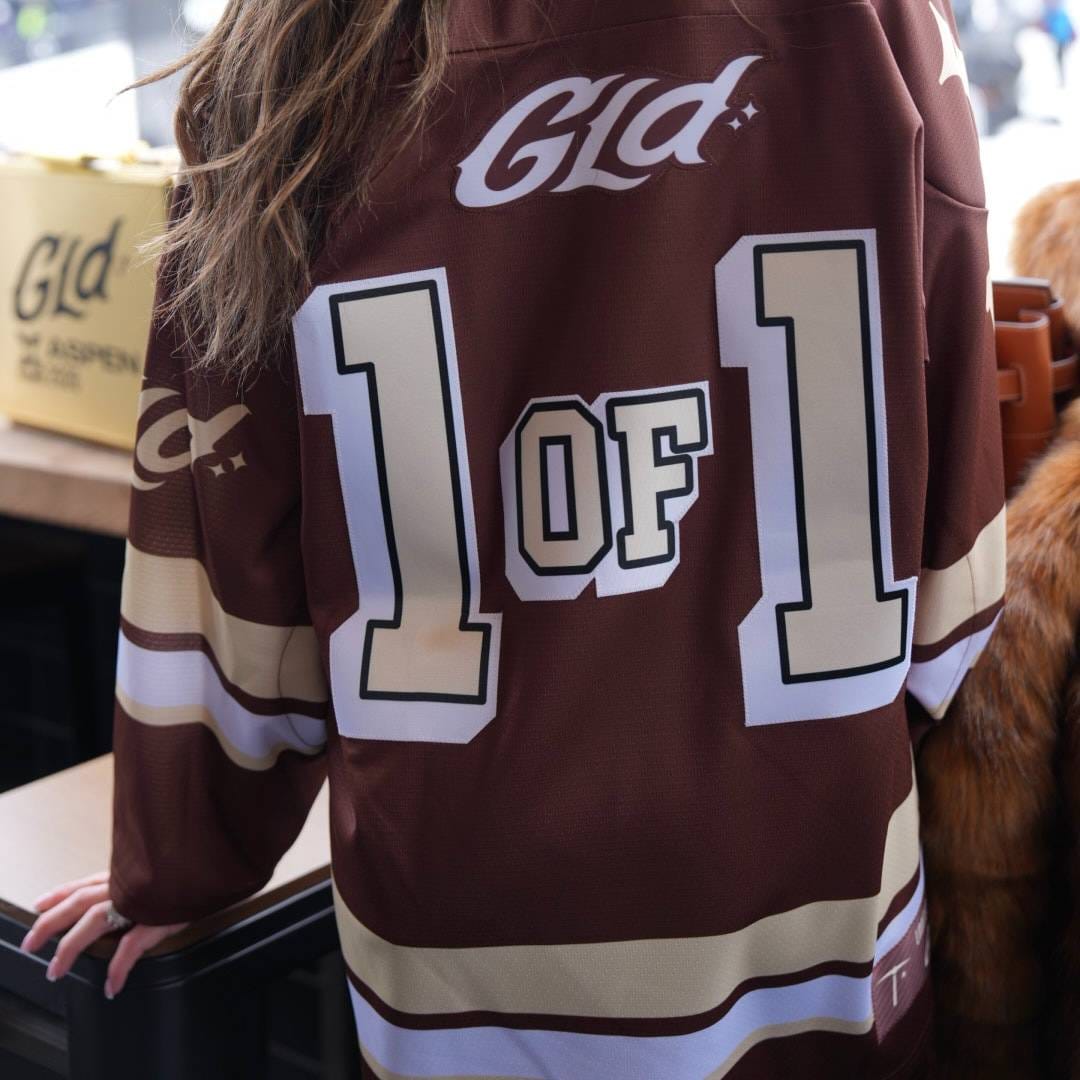GLD Women GLD Brown and Cream Hockey Jersey