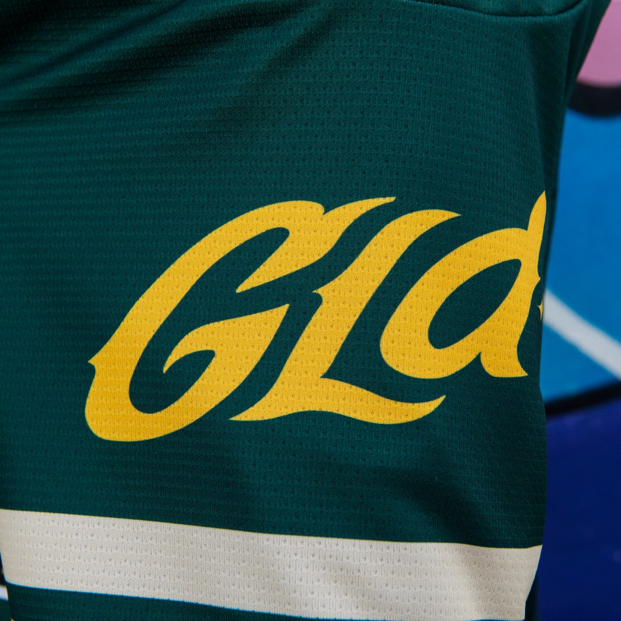 GLD Men GLD Green and Yellow Hockey Jersey