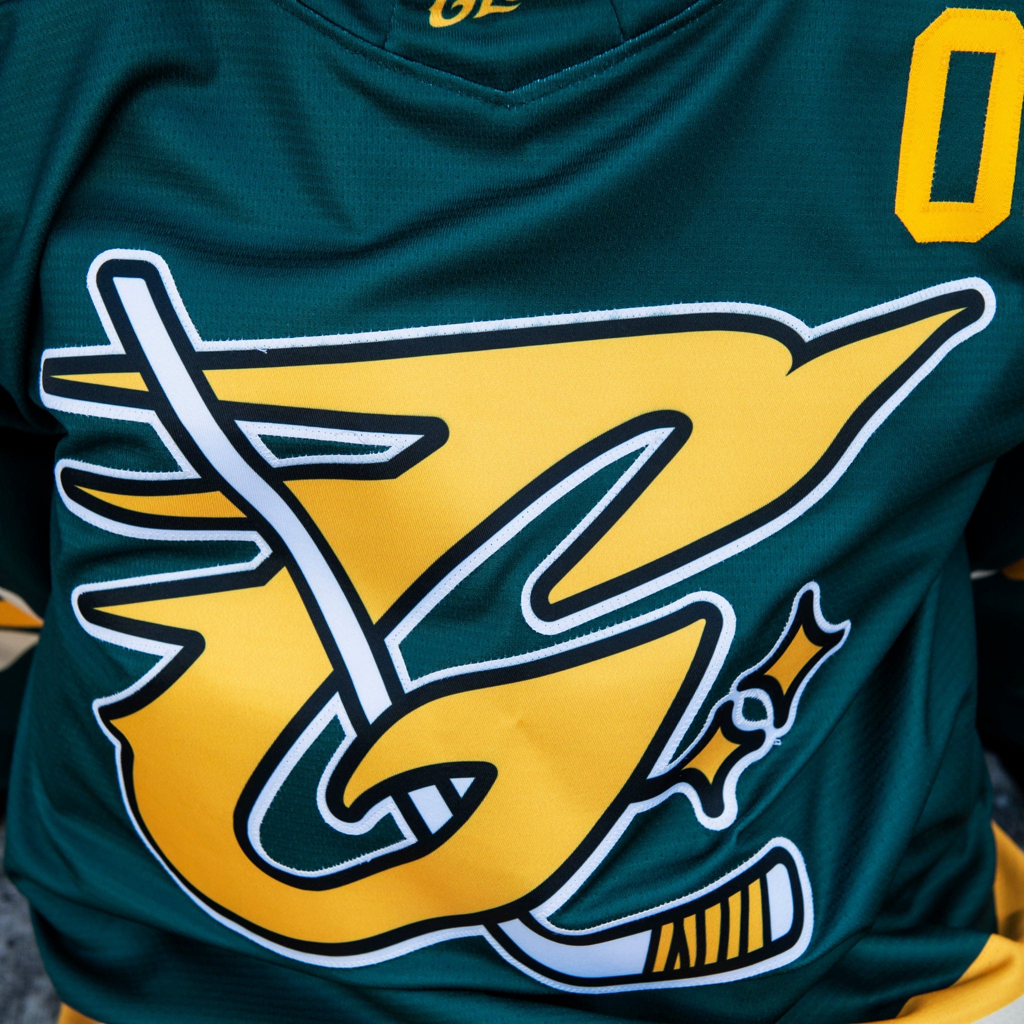 GLD Men GLD Green and Yellow Hockey Jersey