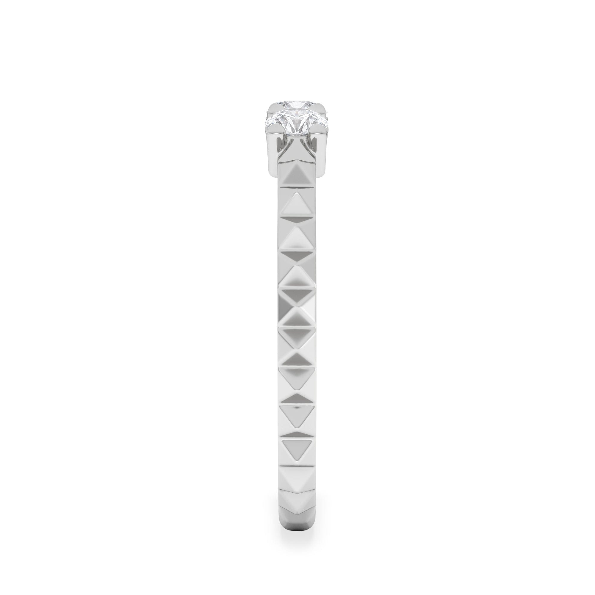 Diamond Era 0.33ct Round Cut Lab Diamond 3 Stone Ring in 925 Silver