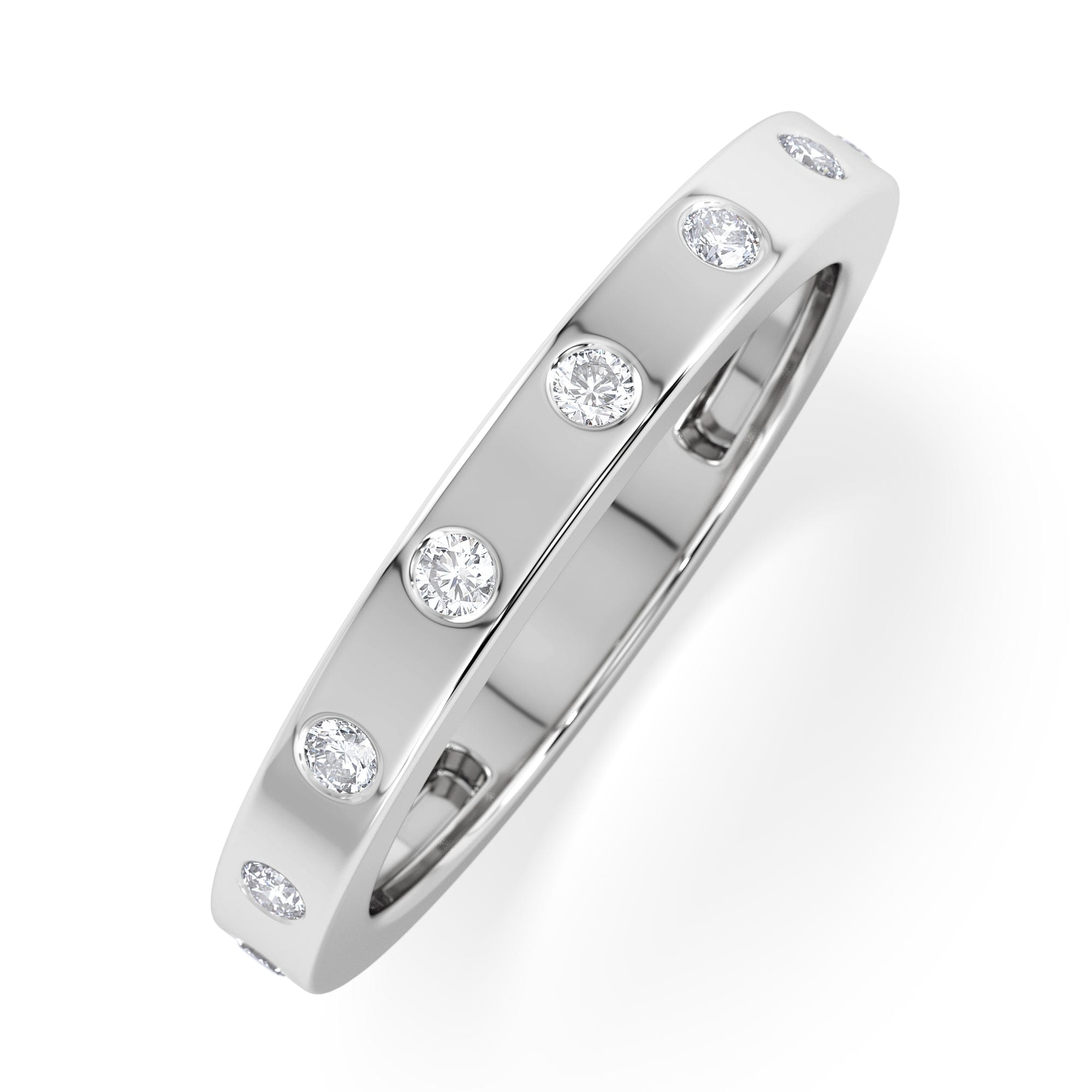 Diamond Élan 0.09ct Lab Diamond Ring in Sterling Silver