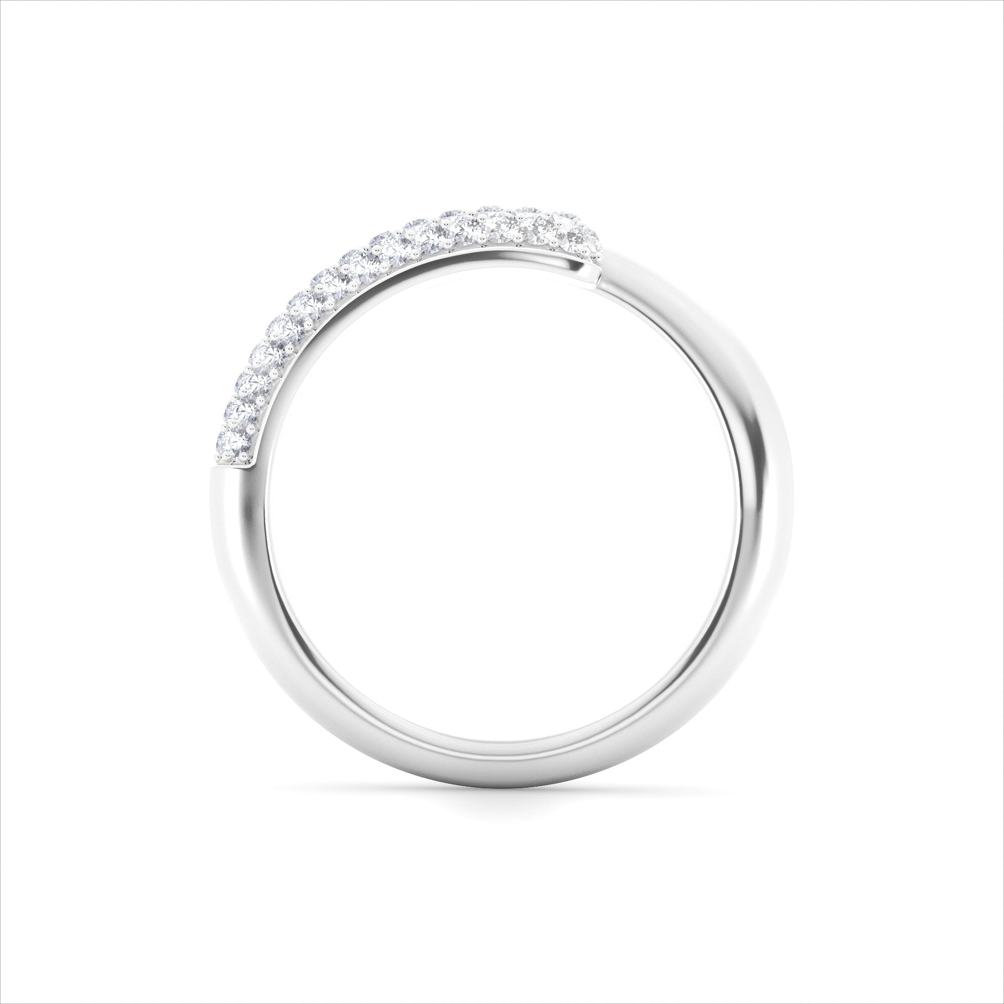 Diamond 0.30ct Lab Diamond Pavé Wrap Ring in Sterling Silver